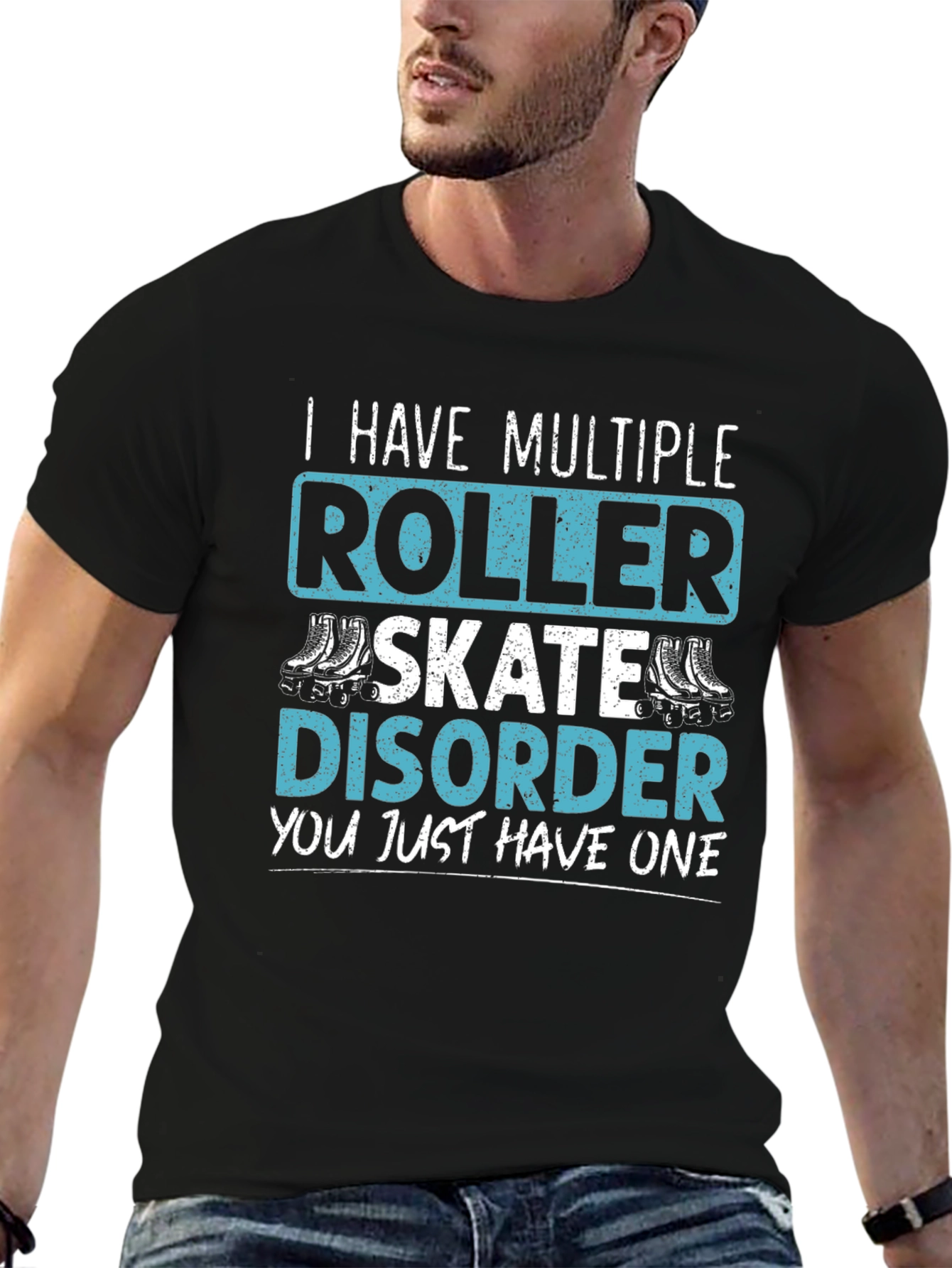Roller Skate Disorder Graphic T-Shirt - Black