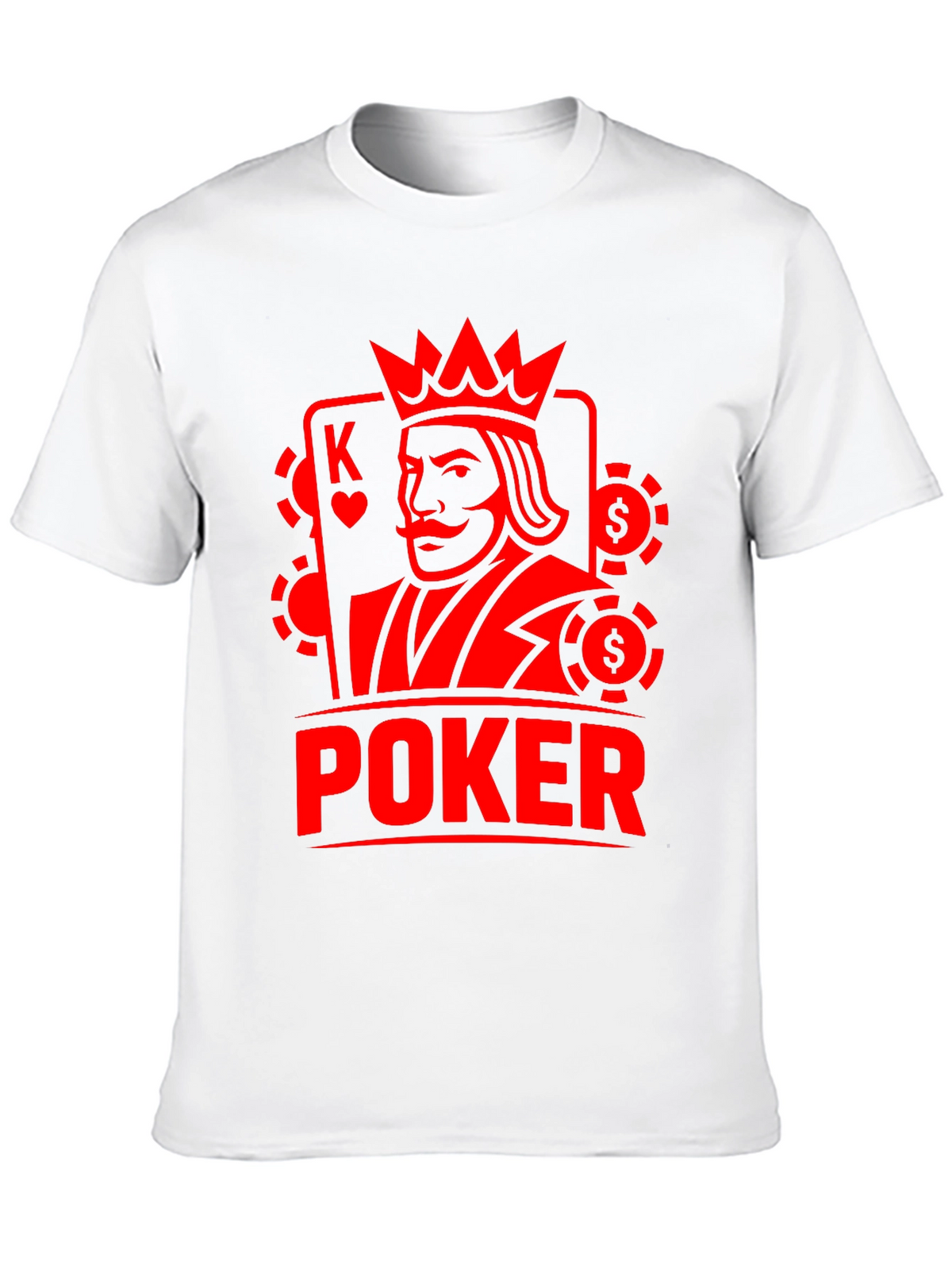 Poker King Graphic Tee - Casino Card Game Shirt
