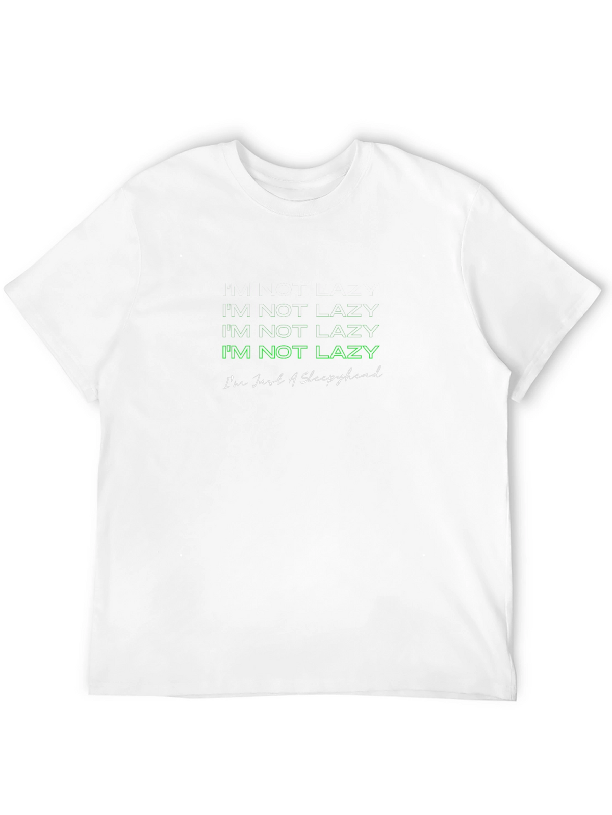 Im Not Lazy Black T-Shirt
