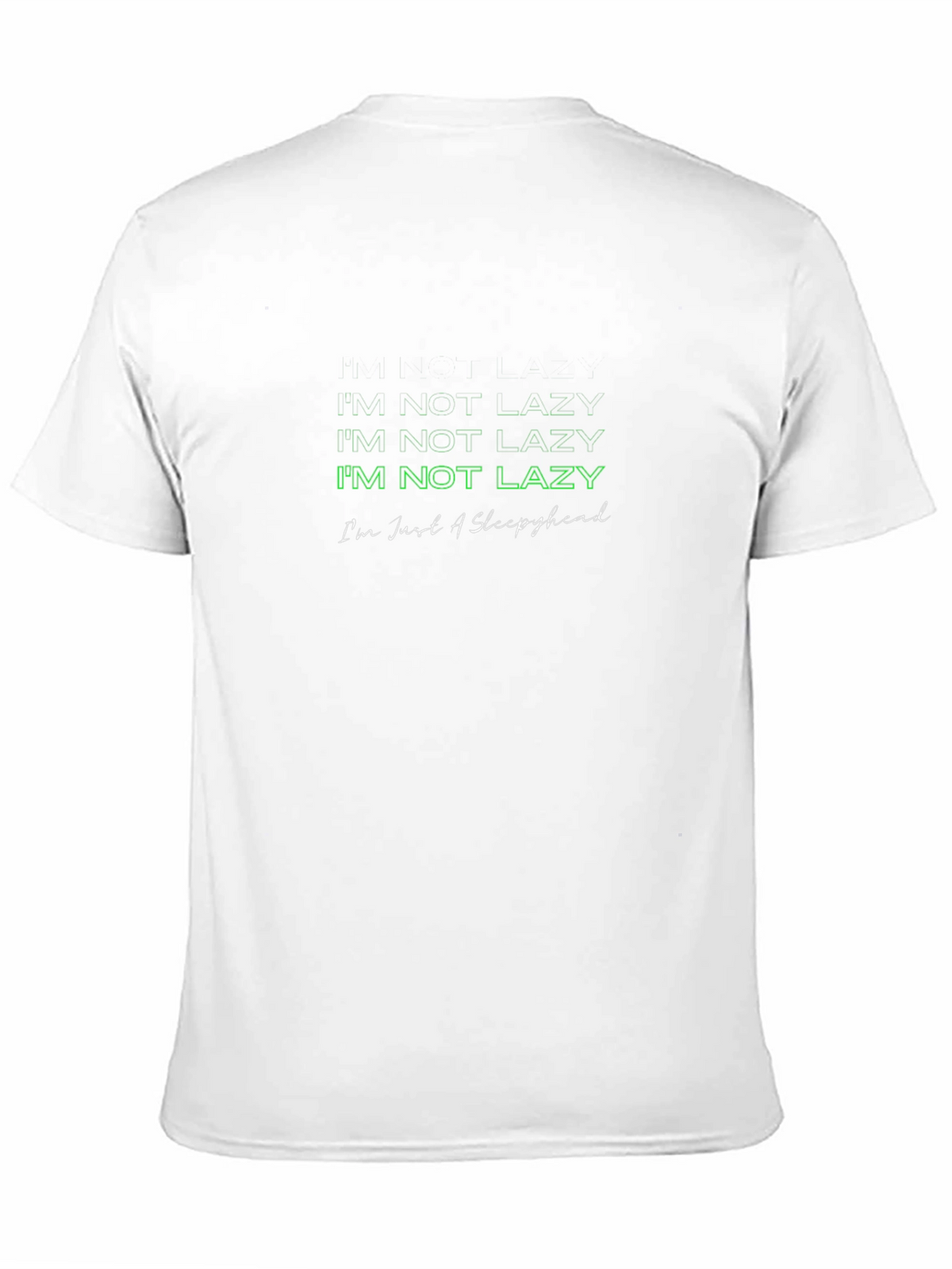 Im Not Lazy Black T-Shirt