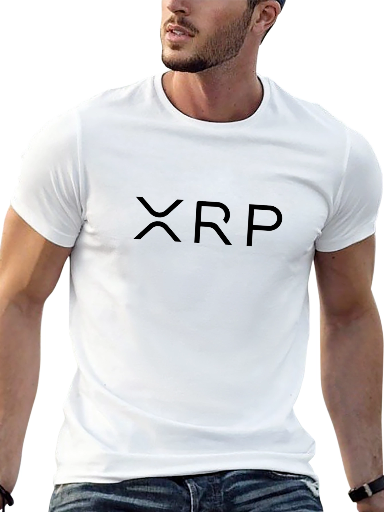 XRP Crypto Logo Graphic T-Shirt - Black