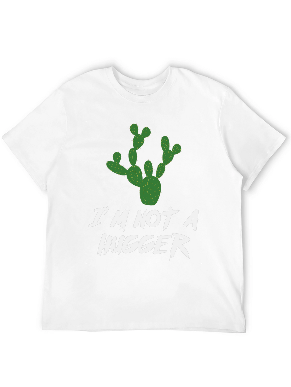 Im Not A Hugger T-Shirt Cactus Graphic Novelty Tee