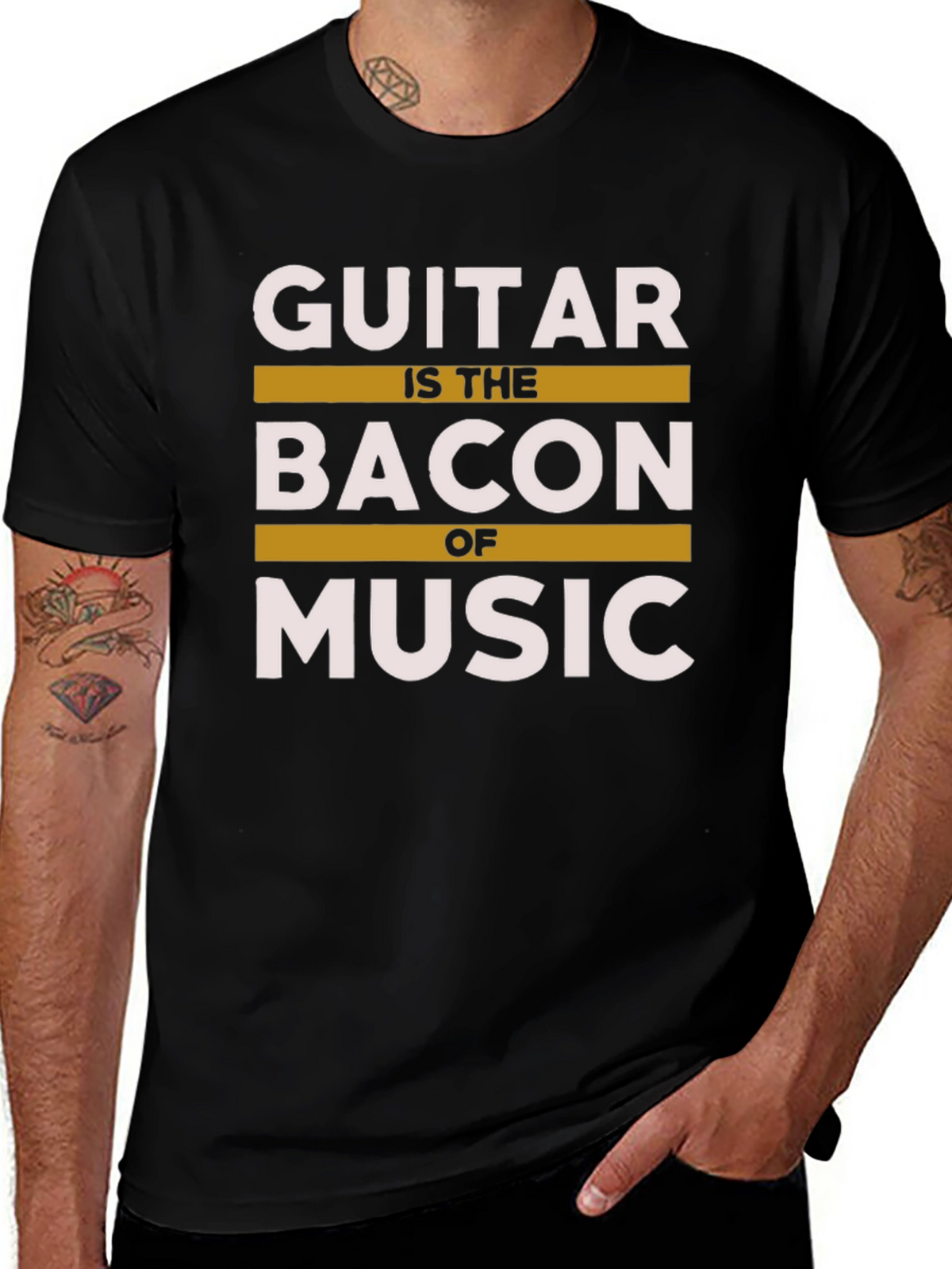 Guitar is the Bacon of Music T-Shirt