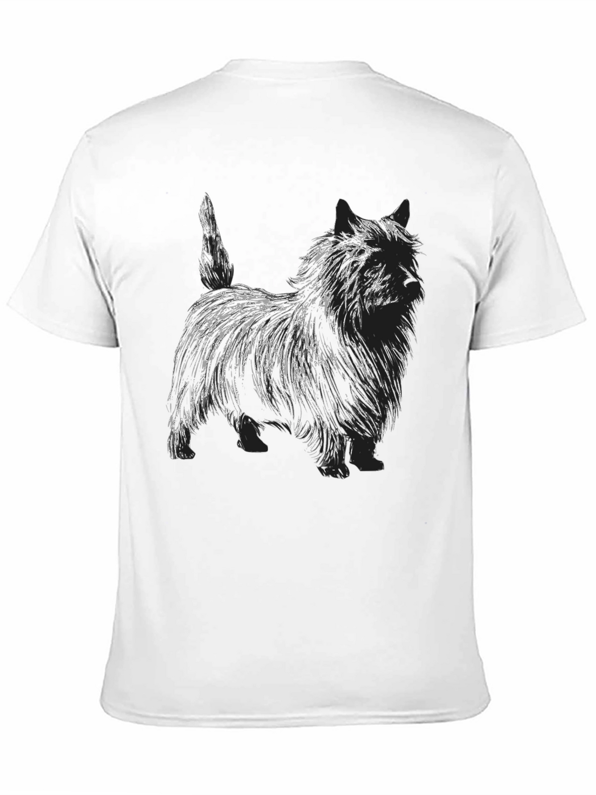 Dog Sketch Graphic T-Shirt - Unisex Black Tee
