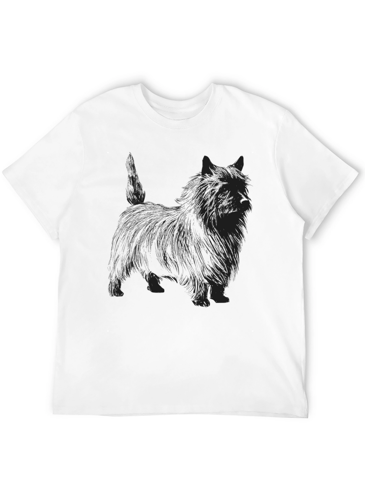 Dog Sketch Graphic T-Shirt - Unisex Black Tee