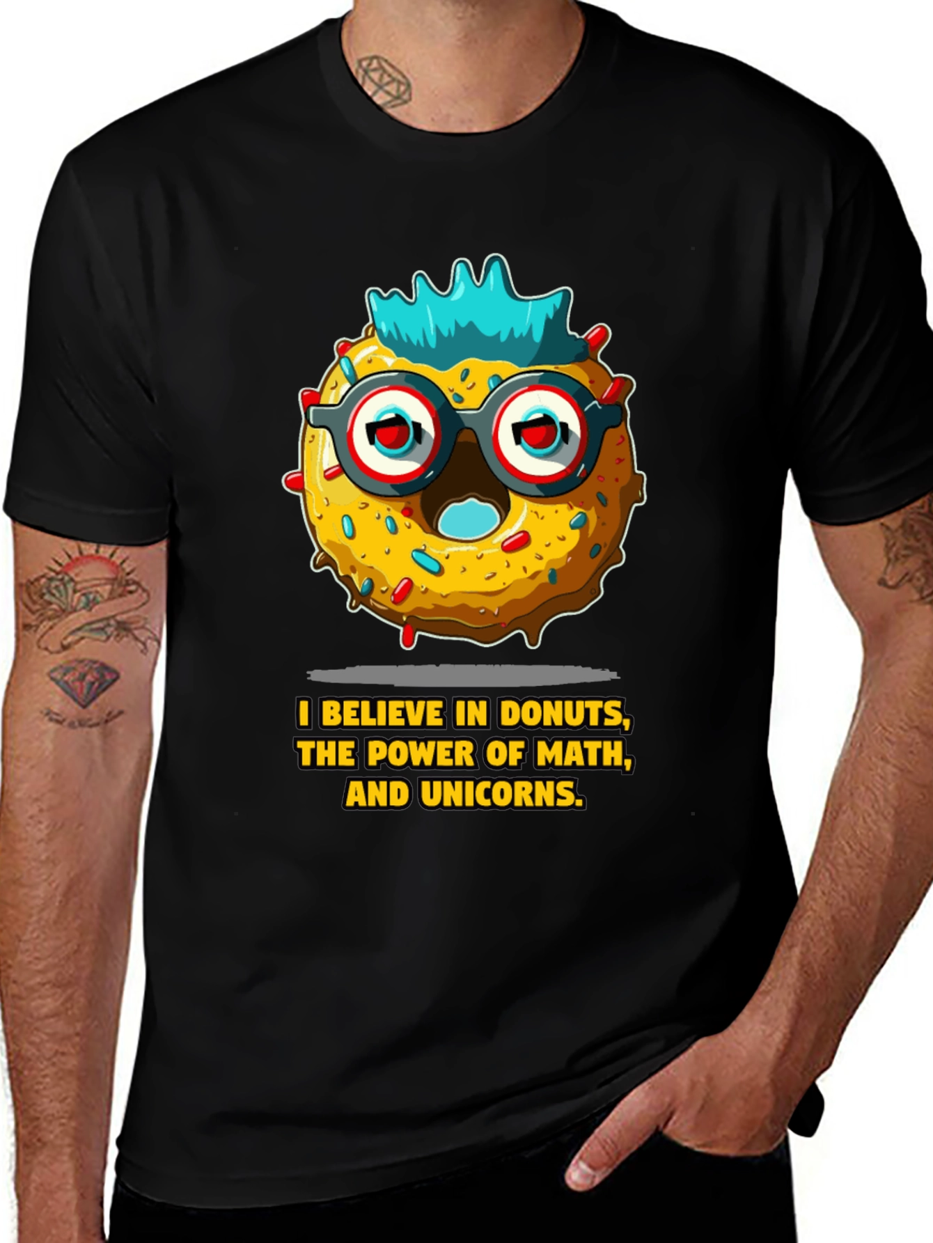 Donut Math Unicorns Graphic Tee