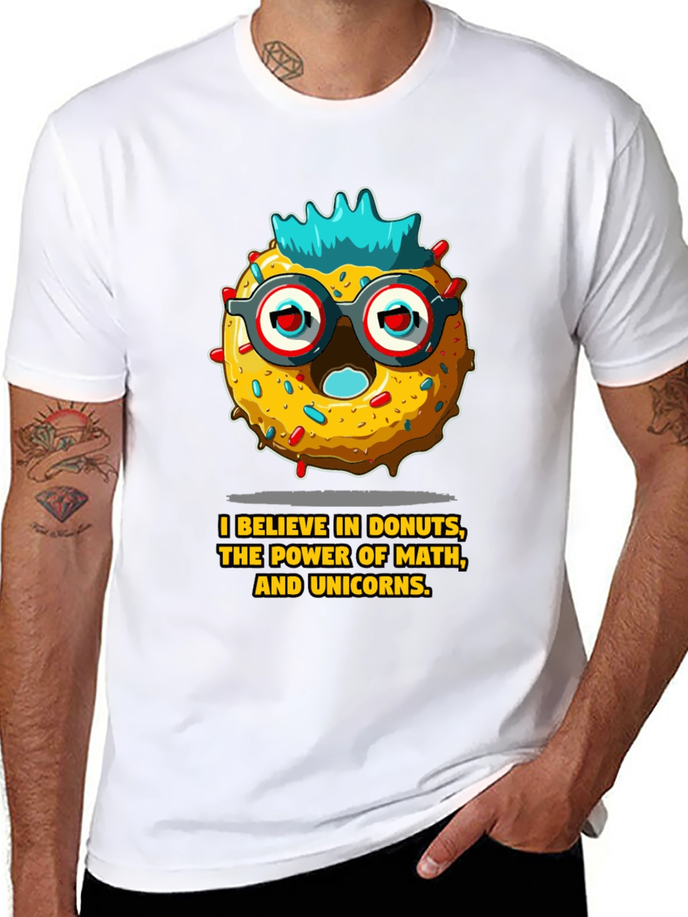 Donut Math Unicorns Graphic Tee