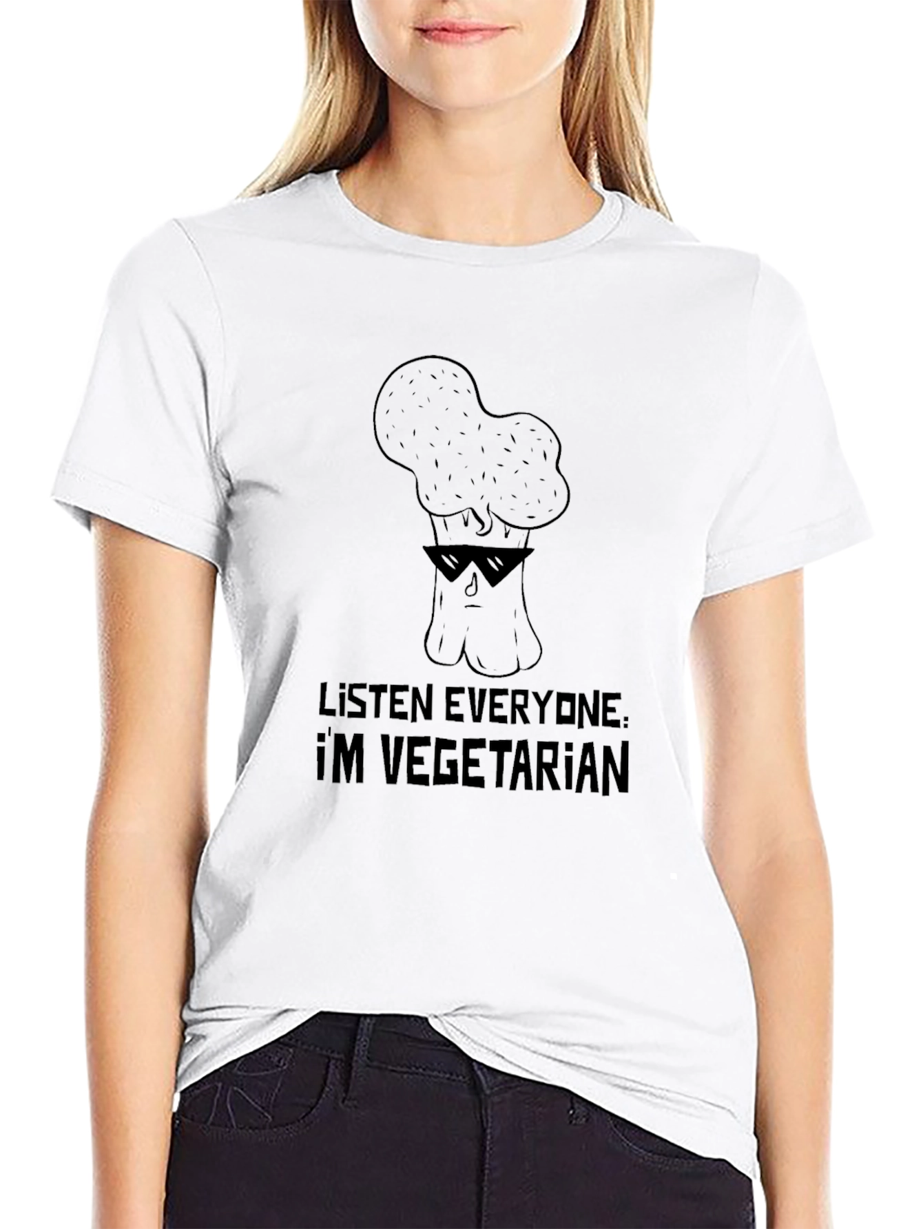 Cool Broccoli Vegetarian T-Shirt
