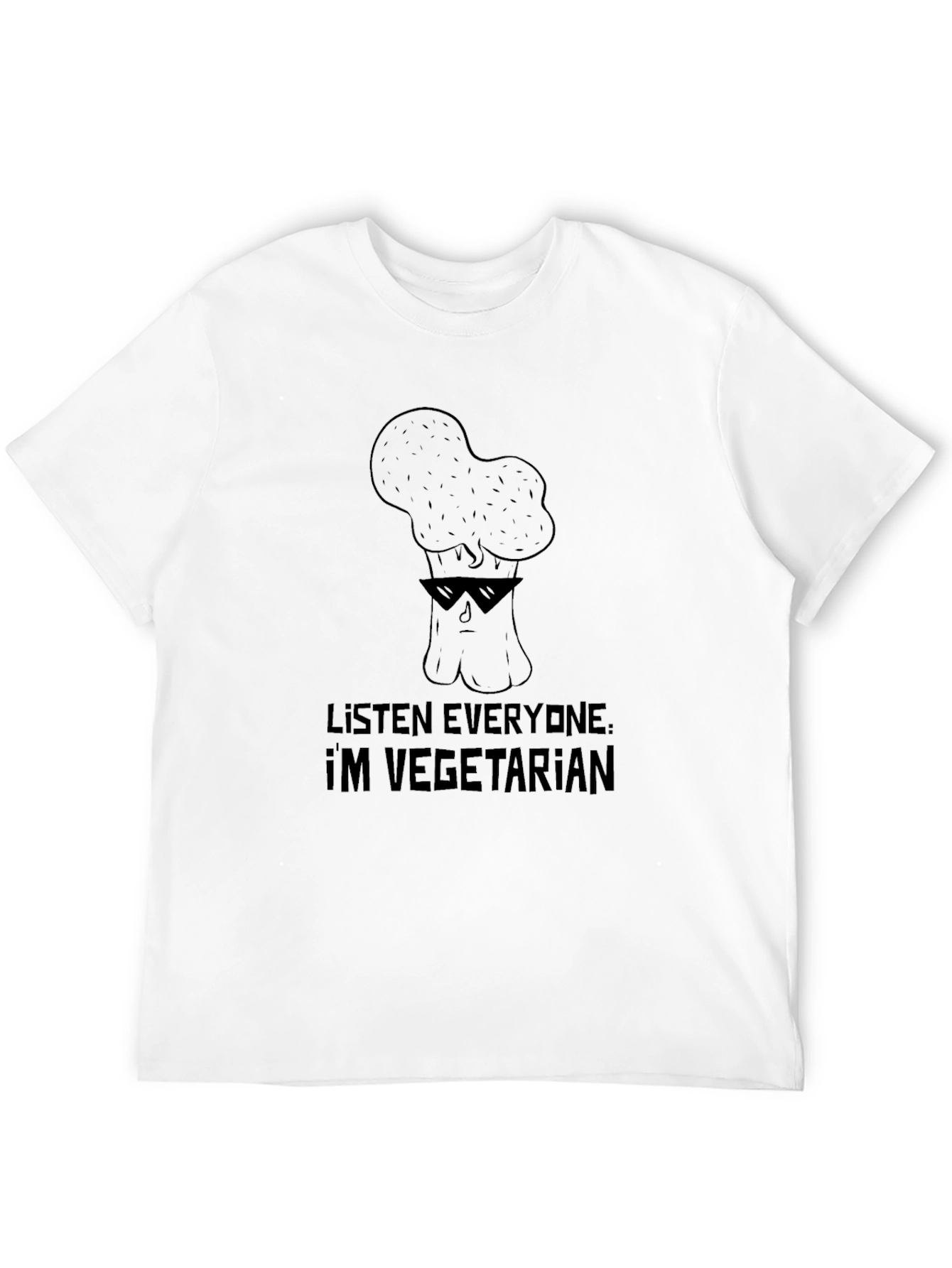 Cool Broccoli Vegetarian T-Shirt
