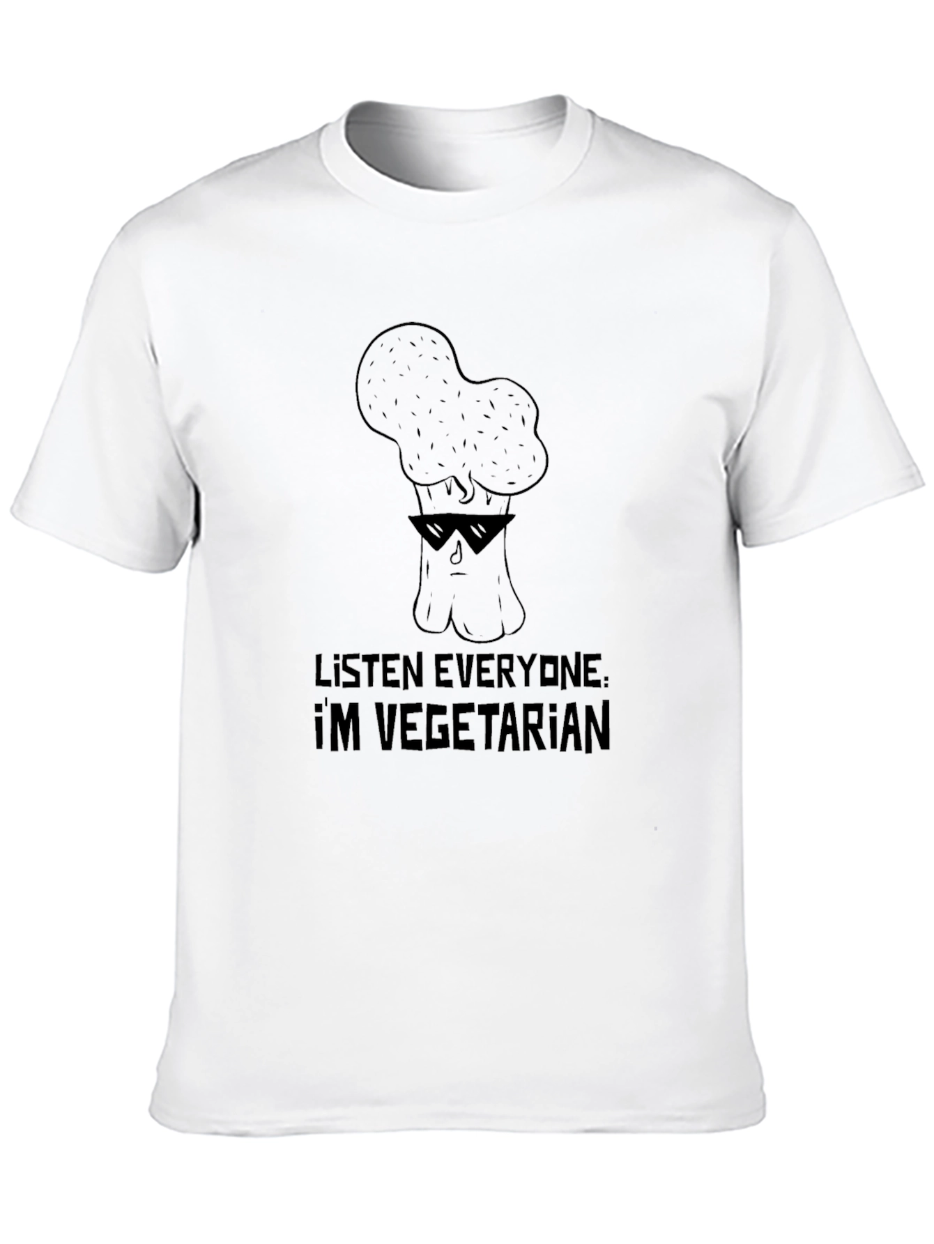 Cool Broccoli Vegetarian T-Shirt