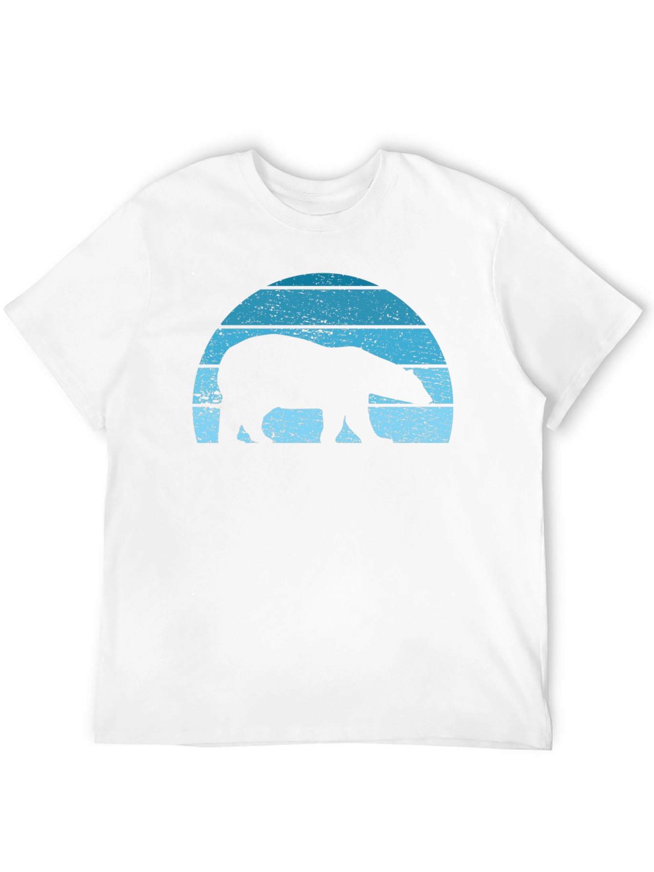 Retro Polar Bear Graphic T-Shirt
