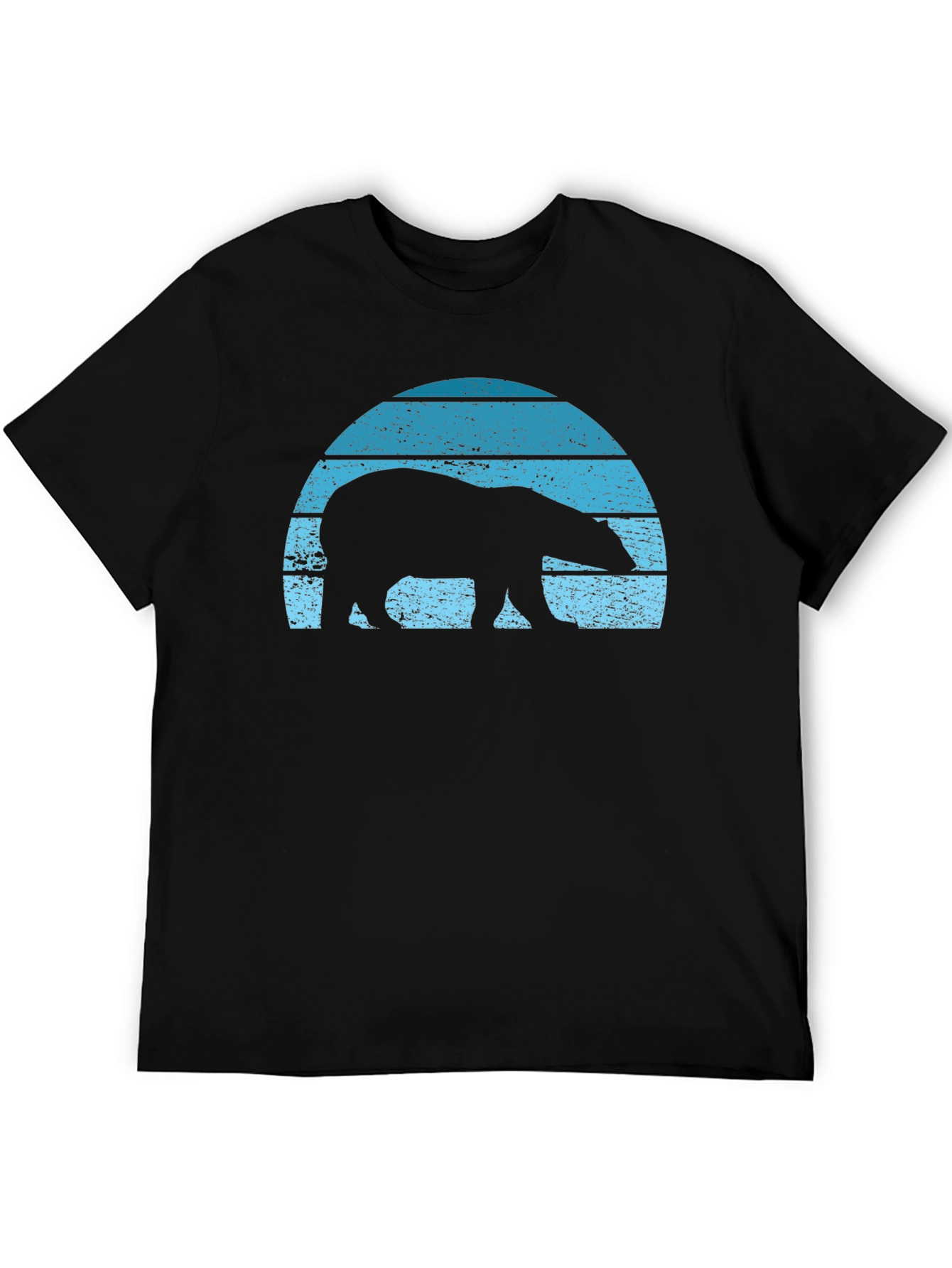 Retro Polar Bear Graphic T-Shirt