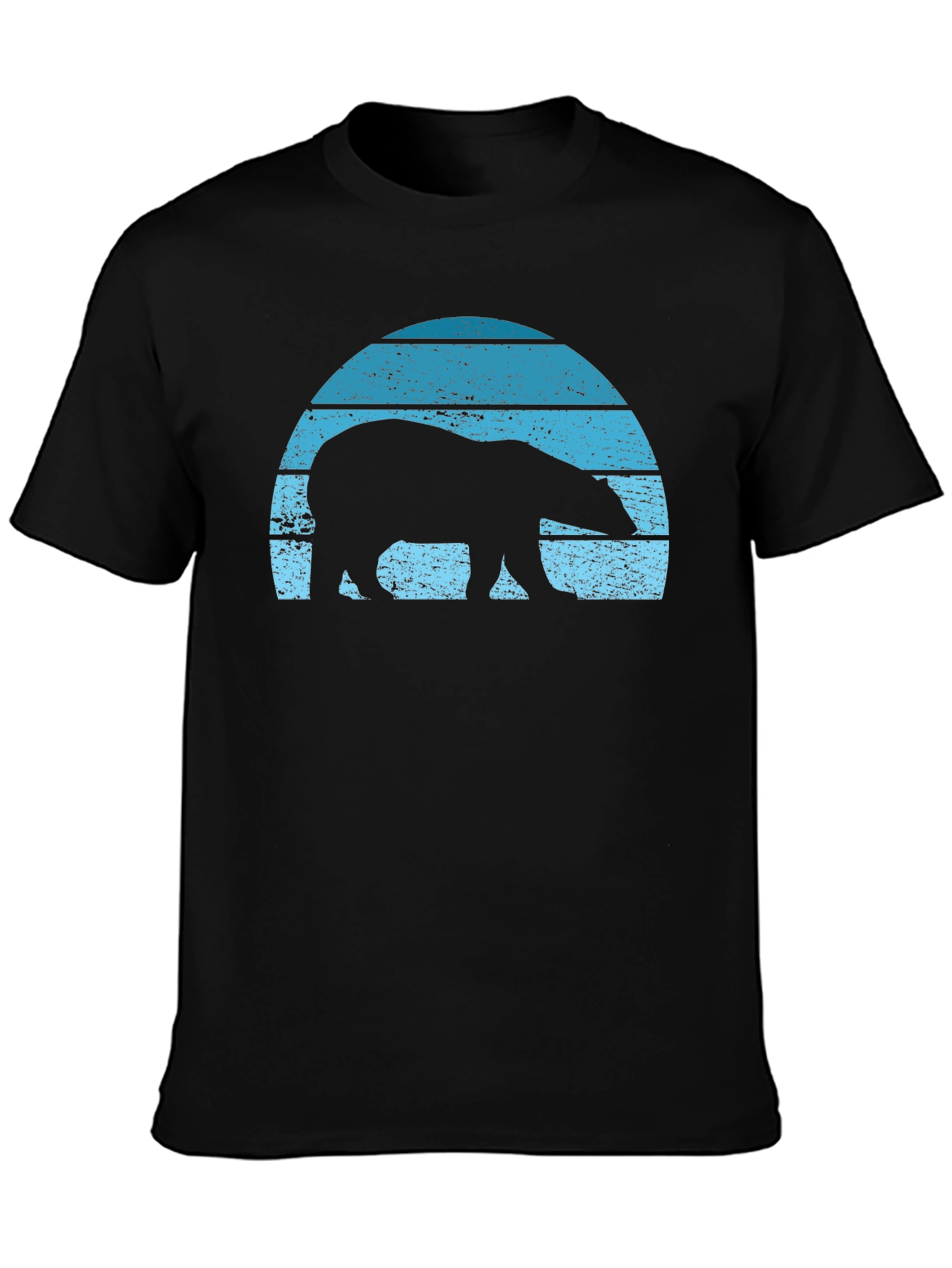 Retro Polar Bear Graphic T-Shirt