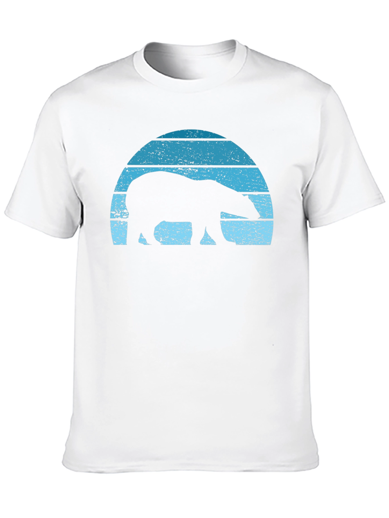 Retro Polar Bear Graphic T-Shirt