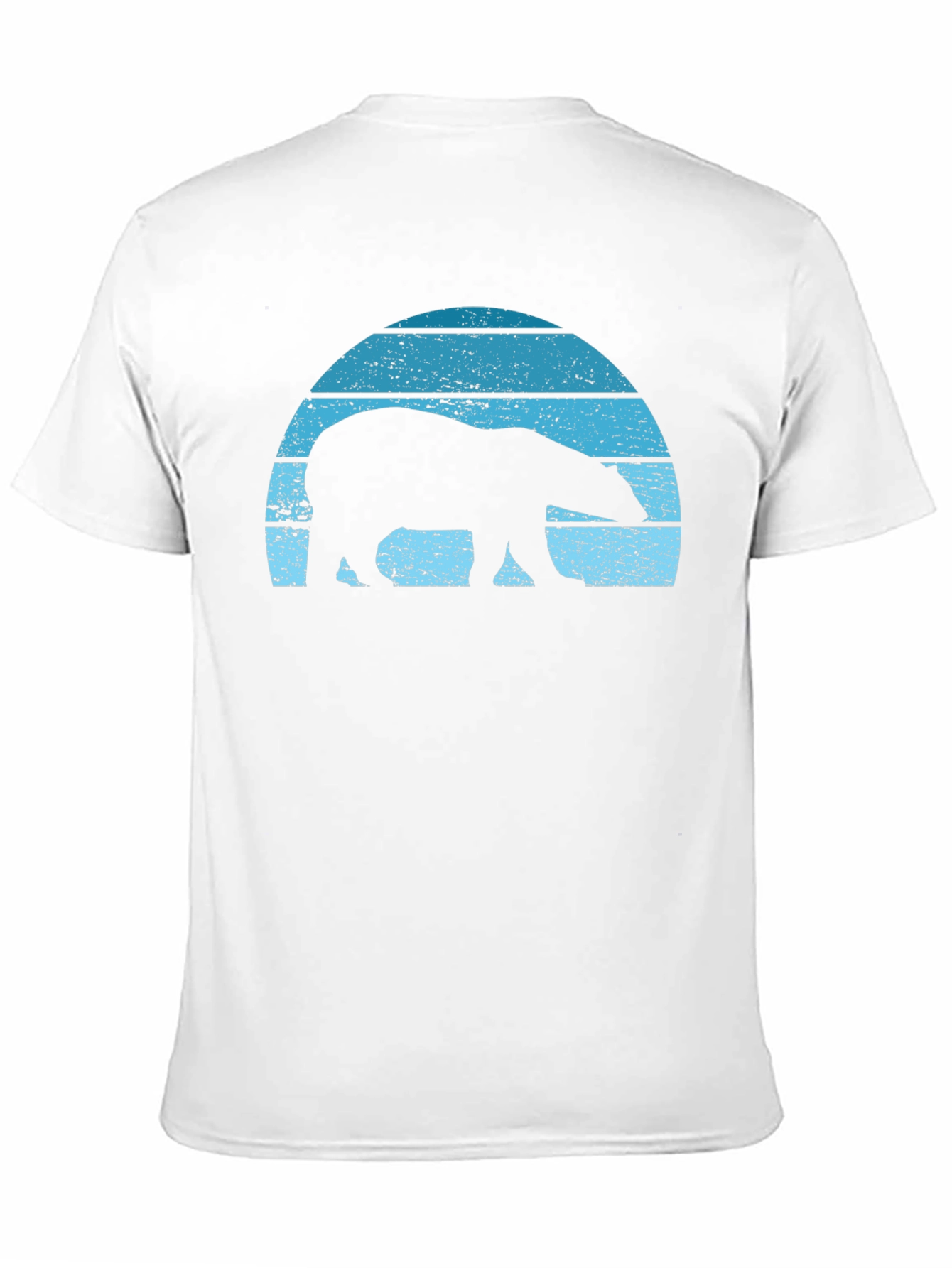 Retro Polar Bear Graphic T-Shirt