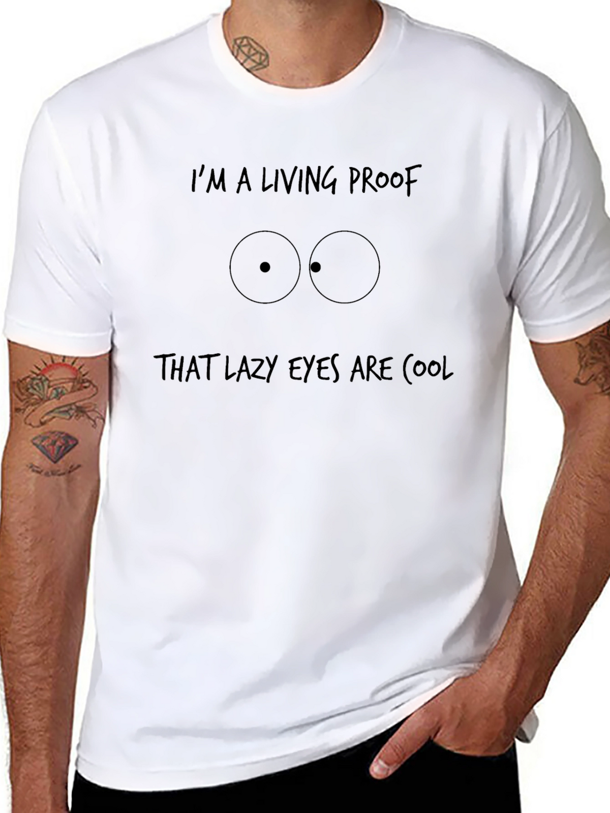 Lazy Eyes Are Cool Graphic Tee