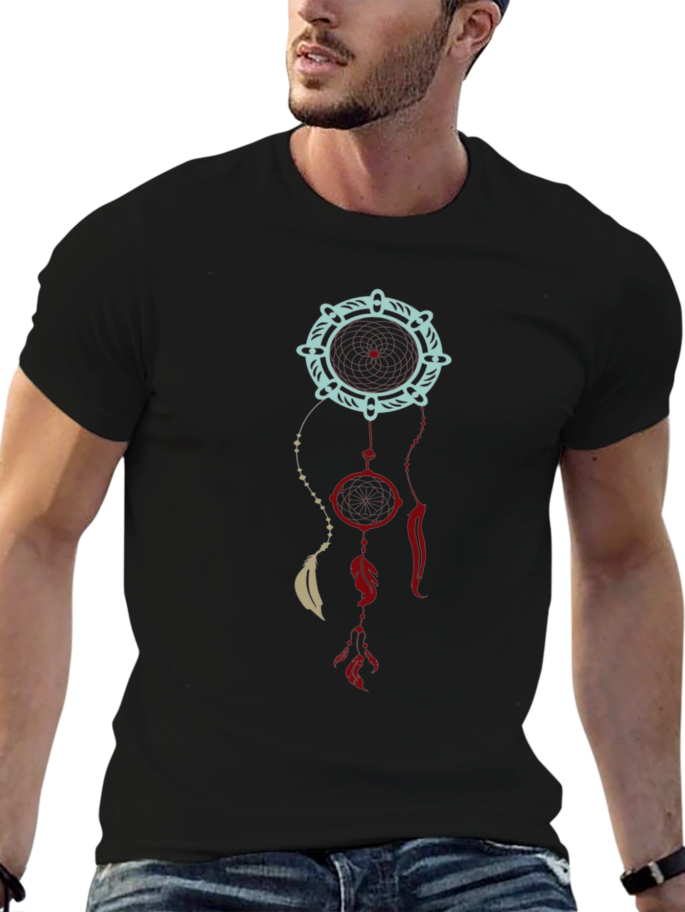 Dreamcatcher Graphic Tee - Boho Style