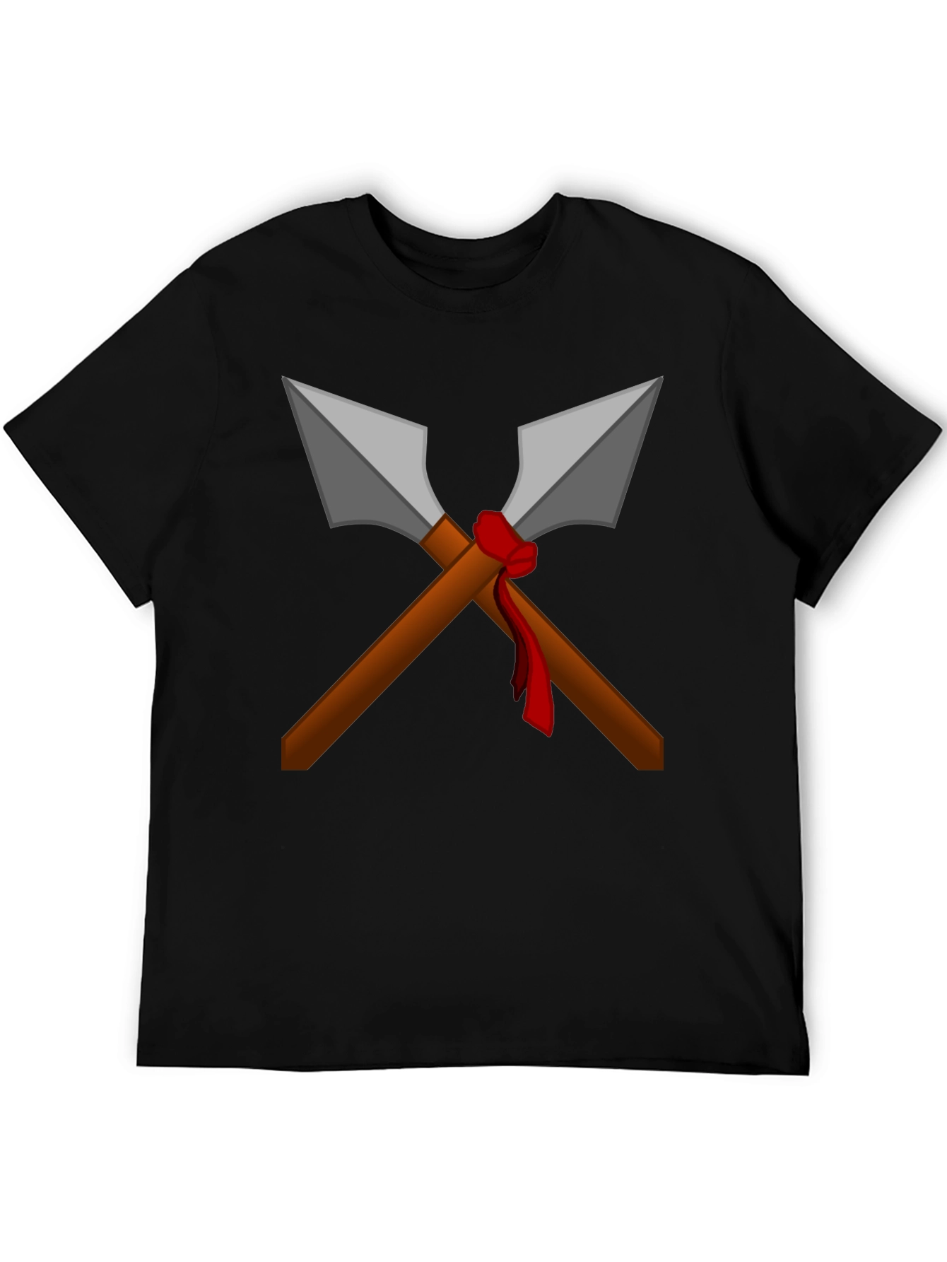 Crossed Spears Graphic Tee - Warrior Style