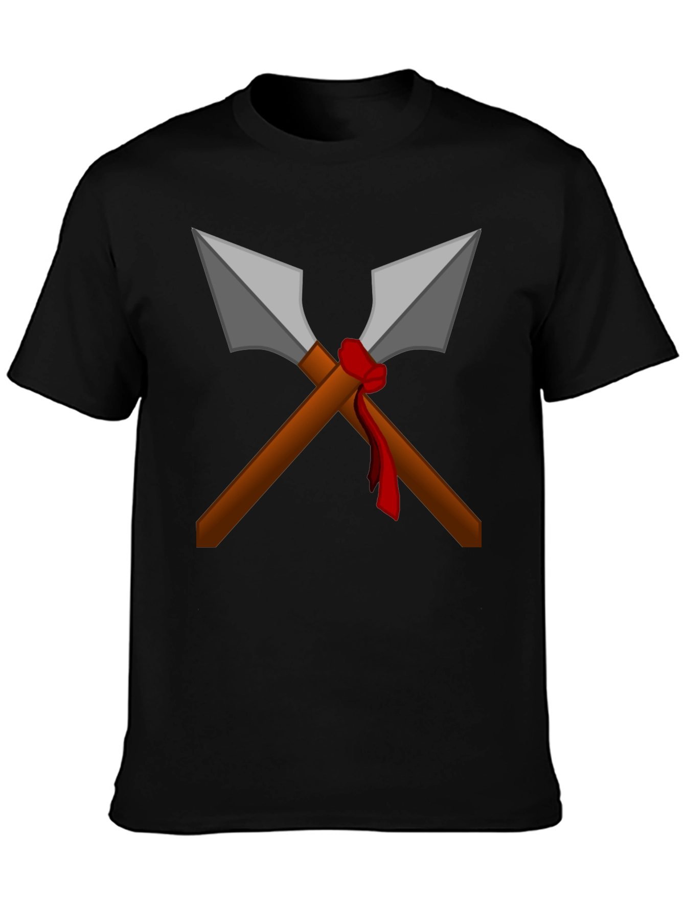Crossed Spears Graphic Tee - Warrior Style