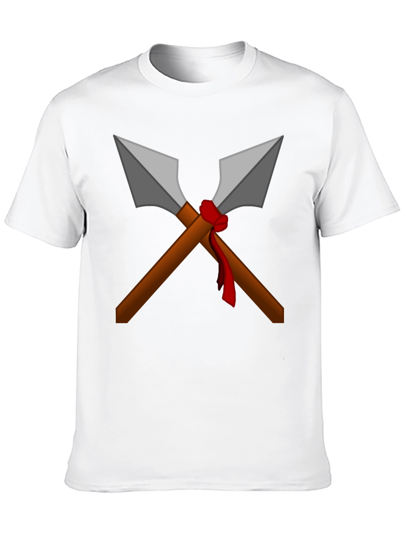 Crossed Spears Graphic Tee - Warrior Style