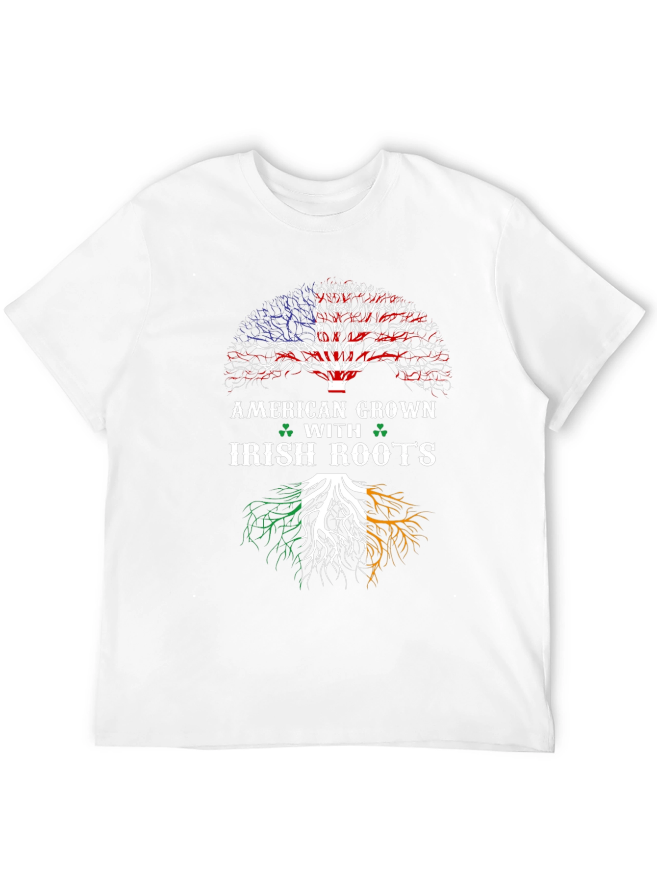American Grown Irish Roots Black T-Shirt