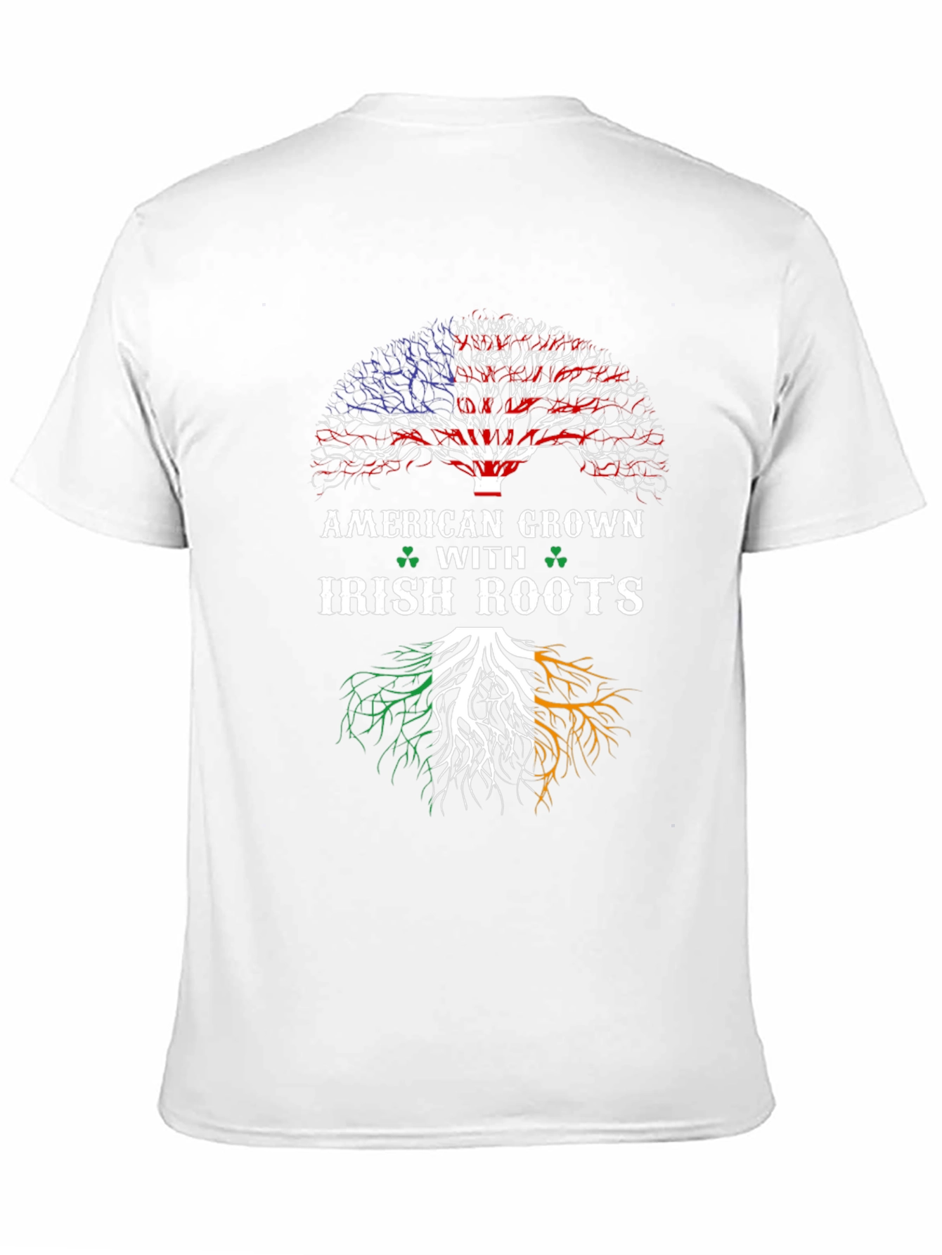 American Grown Irish Roots Black T-Shirt
