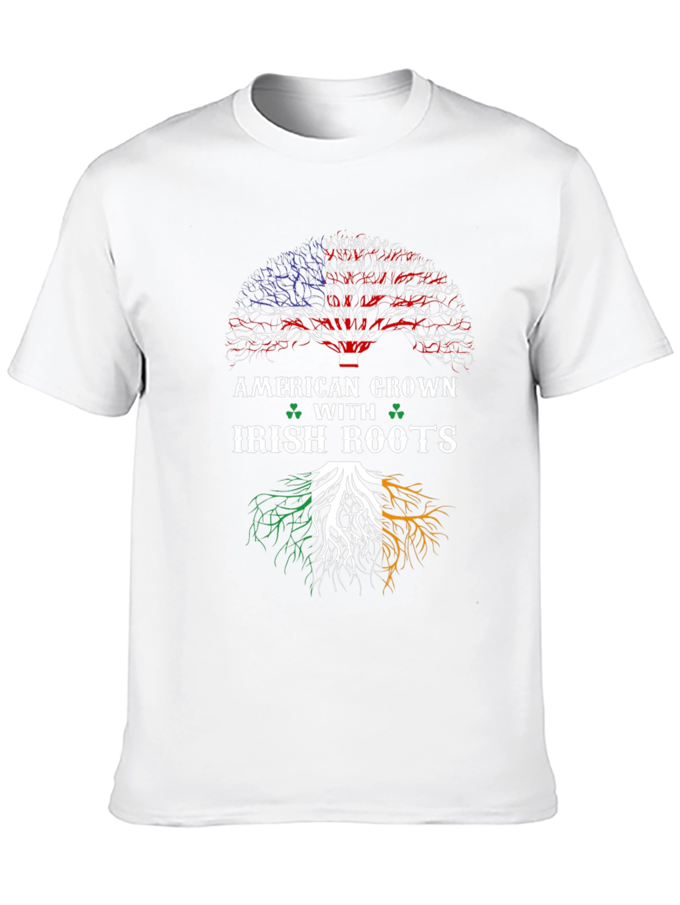 American Grown Irish Roots Black T-Shirt