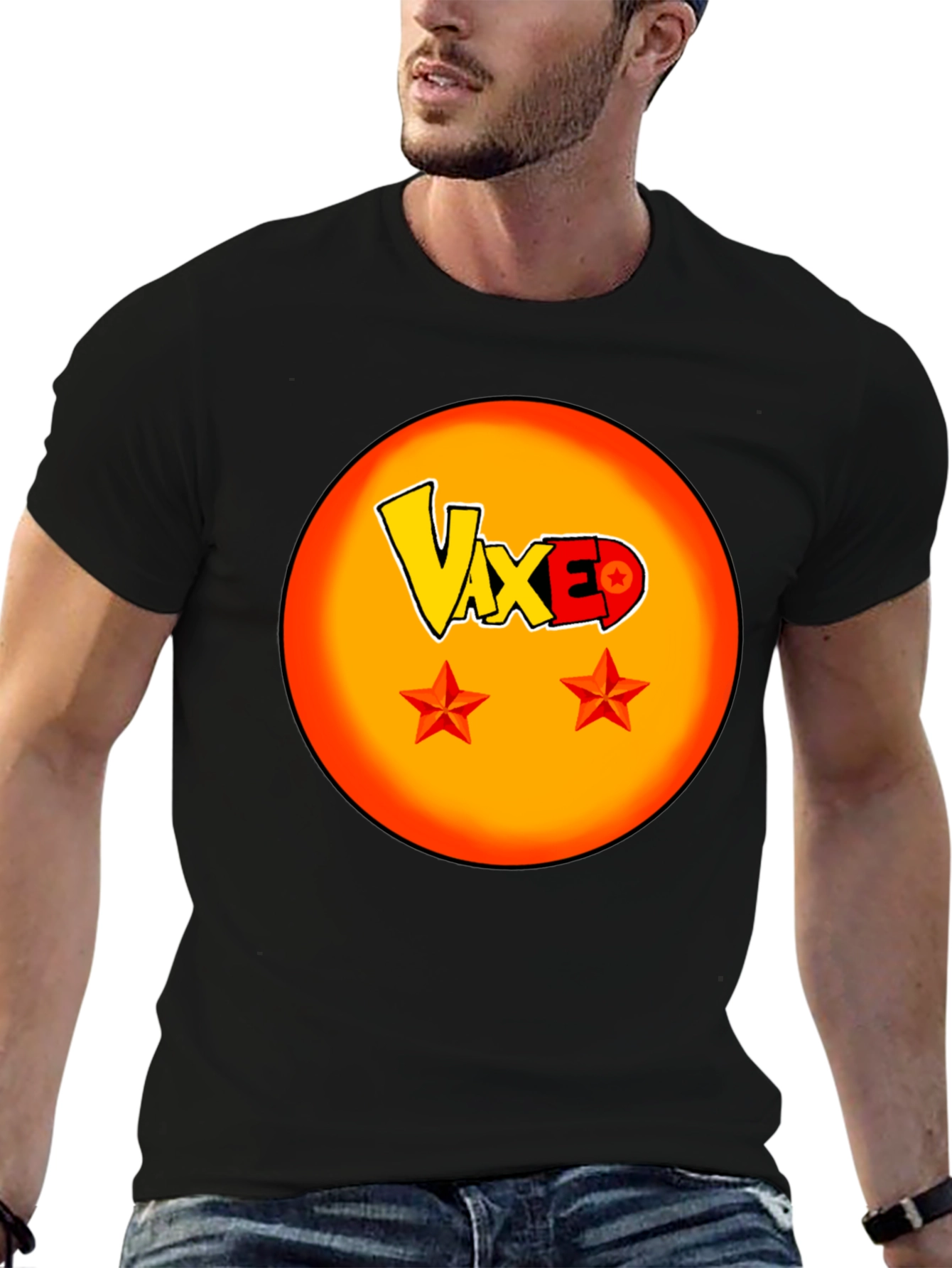 Vaxed Dragonball Z Inspired Black T-Shirt