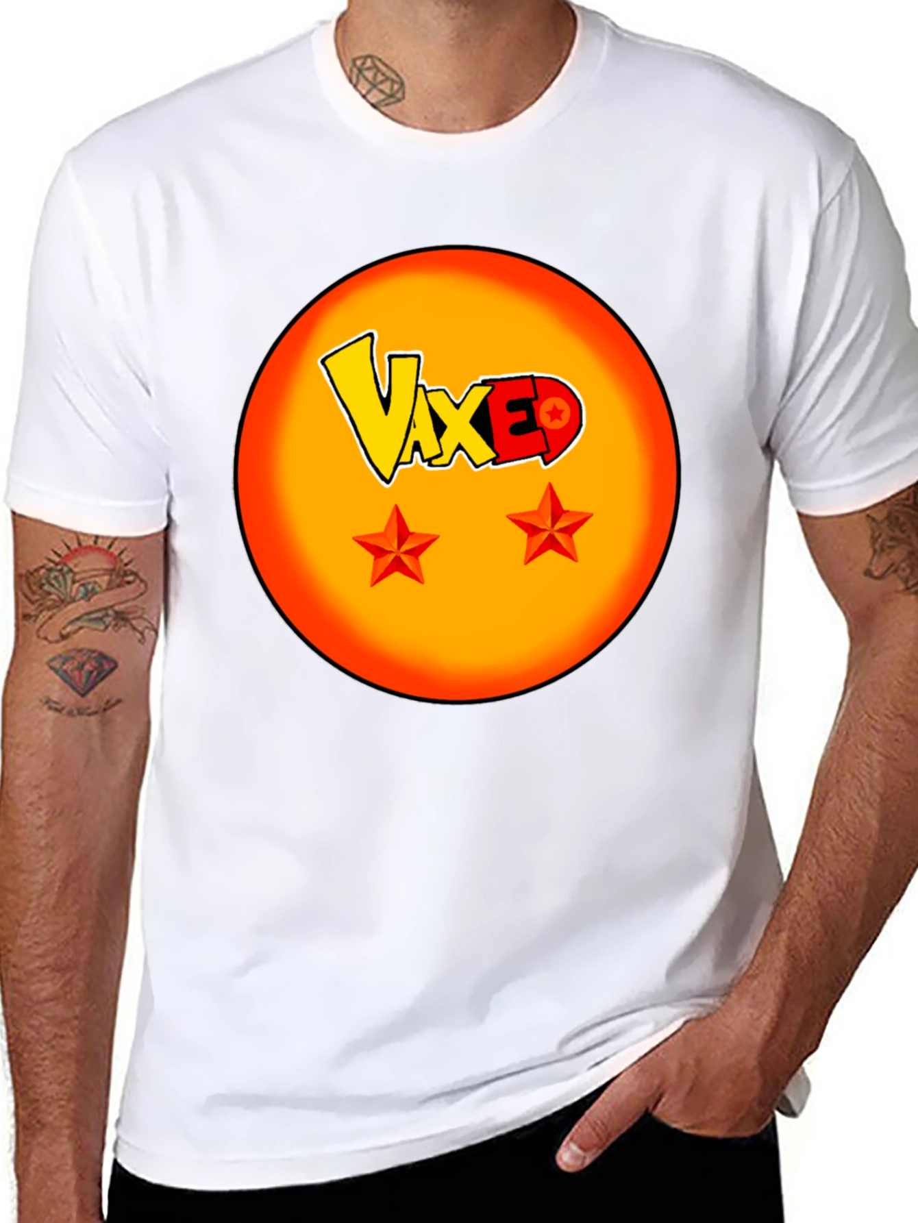 Vaxed Dragonball Z Inspired Black T-Shirt
