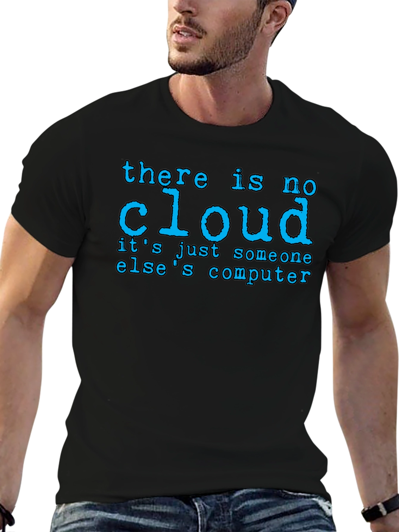 There Is No Cloud Black T-Shirt