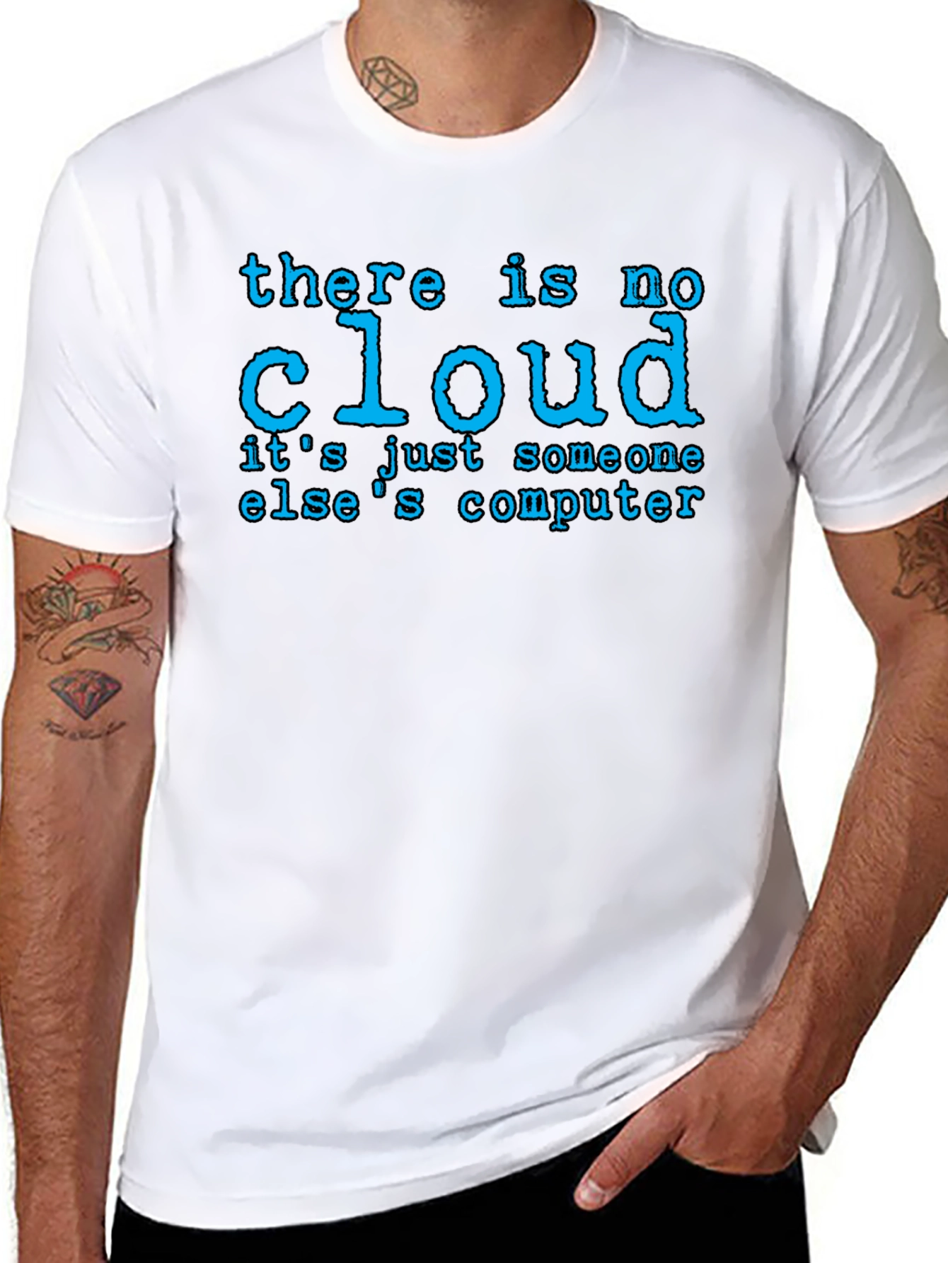 There Is No Cloud Black T-Shirt