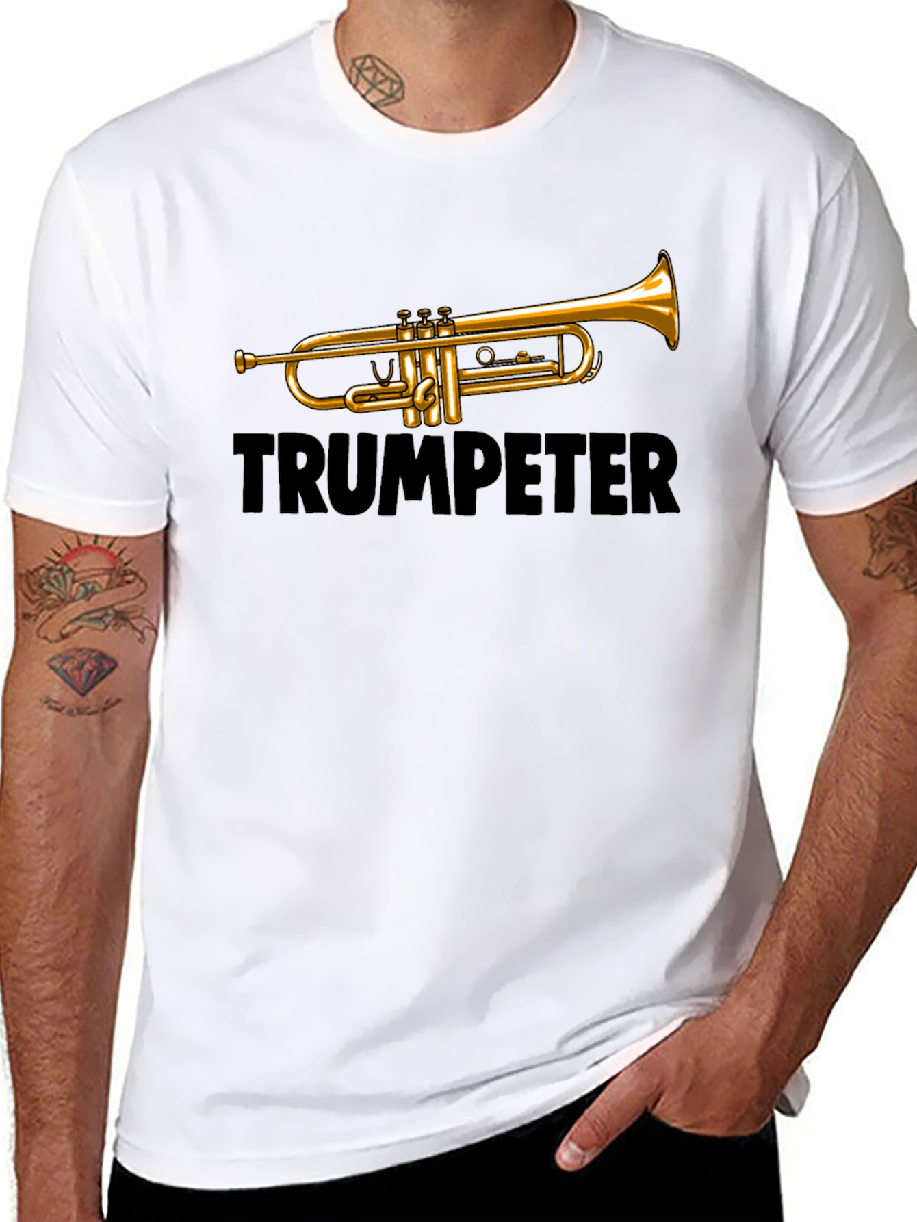 Trumpeter T-Shirt: Musical Instrument Tee