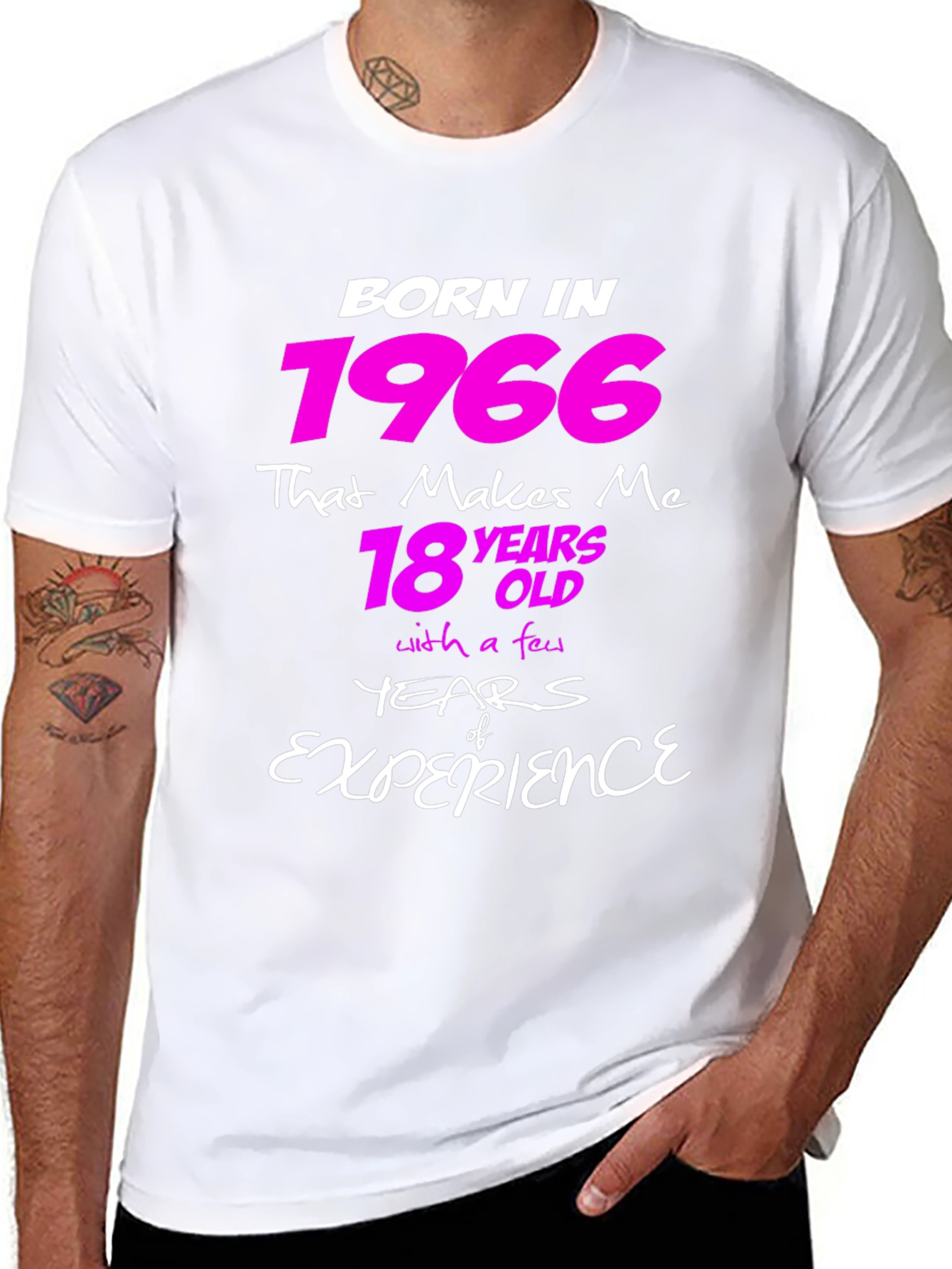 Born in 1966 Funny Birthday T-Shirt