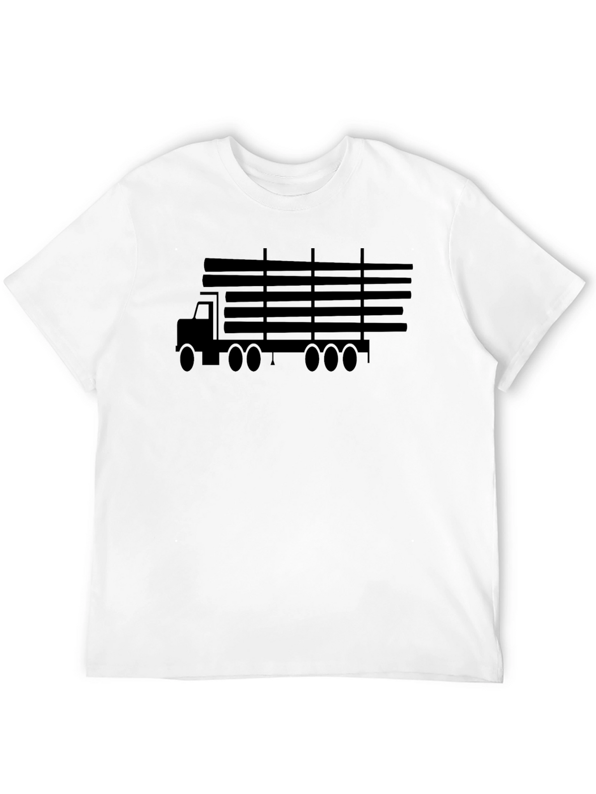 Trucking Life Graphic Tee - Black Cotton T-Shirt