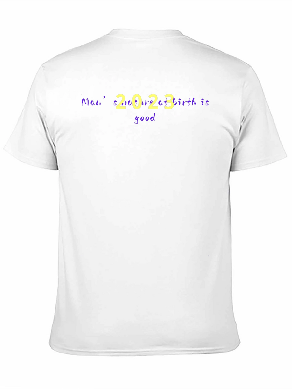Mens 2023 Birth is Good Black Graphic Tee