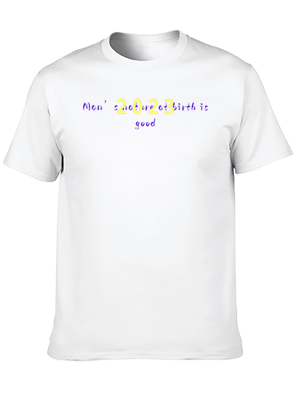 Mens 2023 Birth is Good Black Graphic Tee