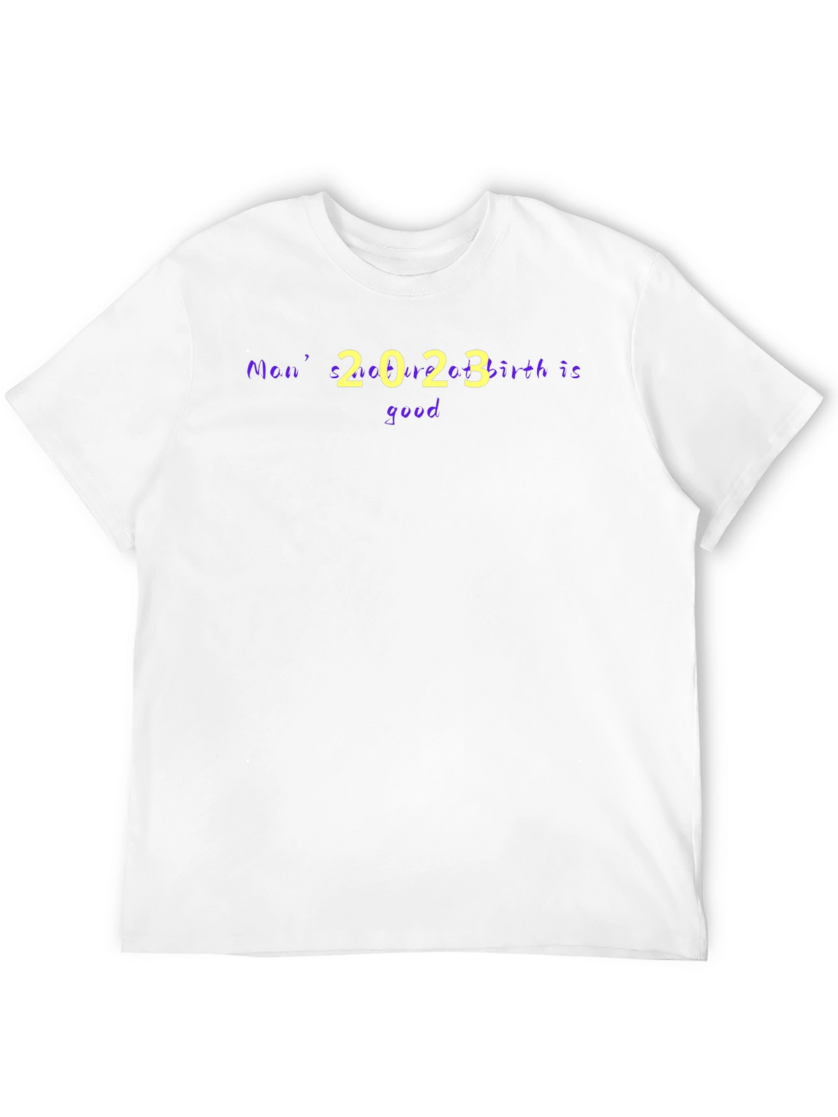 Mens 2023 Birth is Good Black Graphic Tee