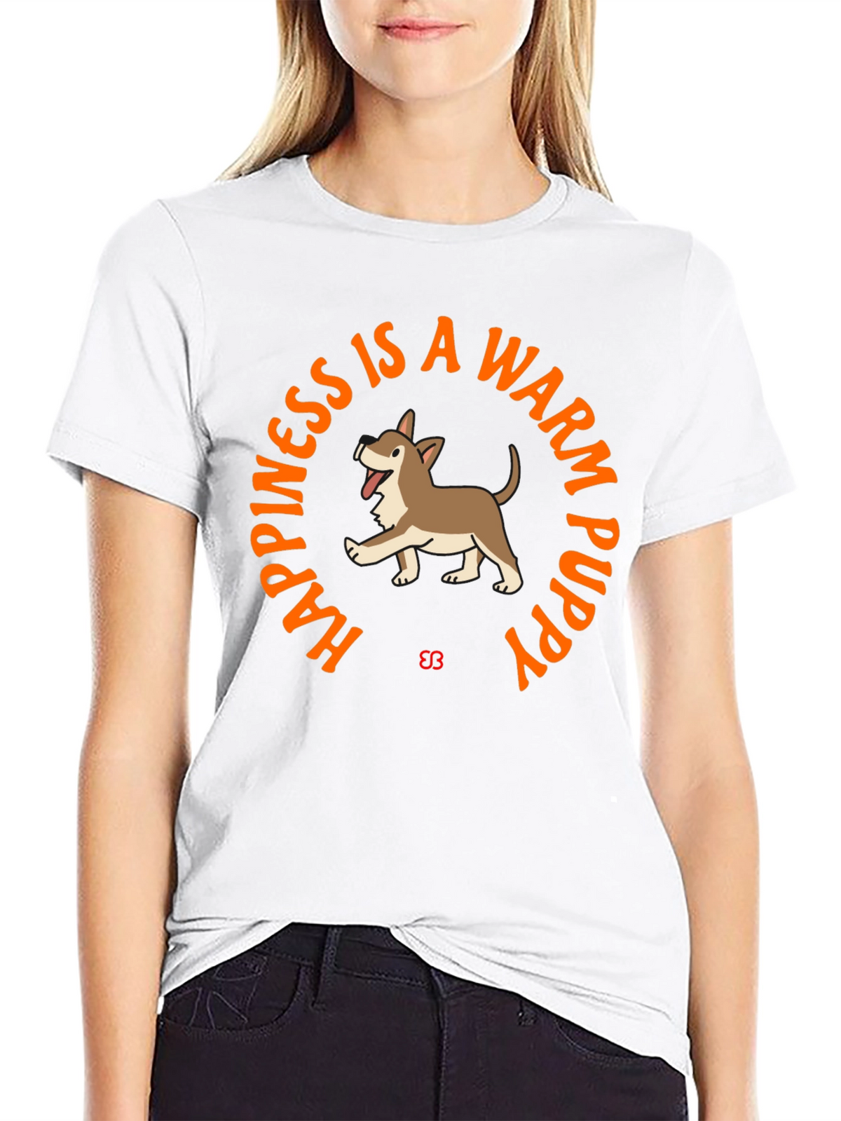 Happiness is a Warm Puppy Graphic T-Shirt