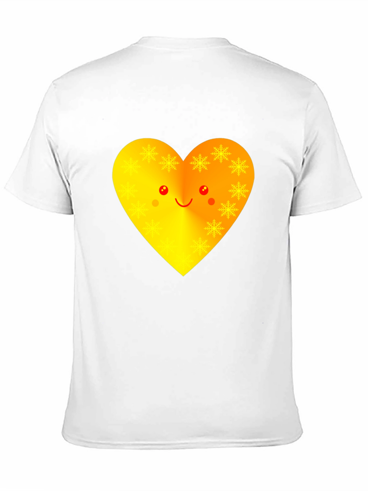 Heart Face Graphic Tee - Black Unisex T-Shirt