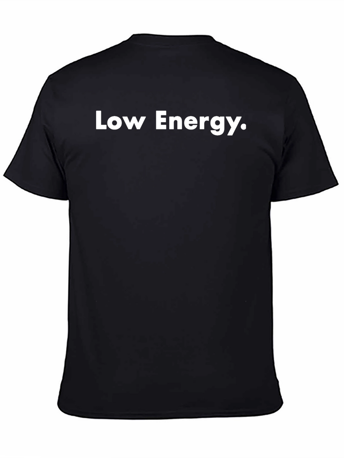 Low Energy Black T-Shirt - Casual Comfort