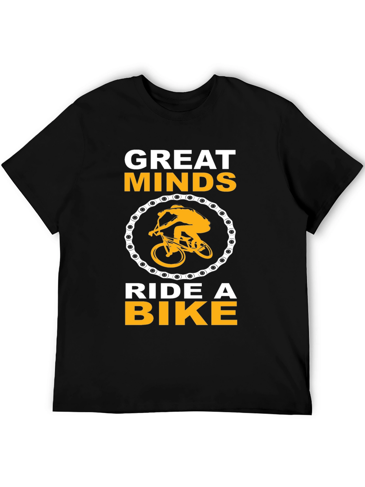 Great Minds Ride a Bike Black T-Shirt