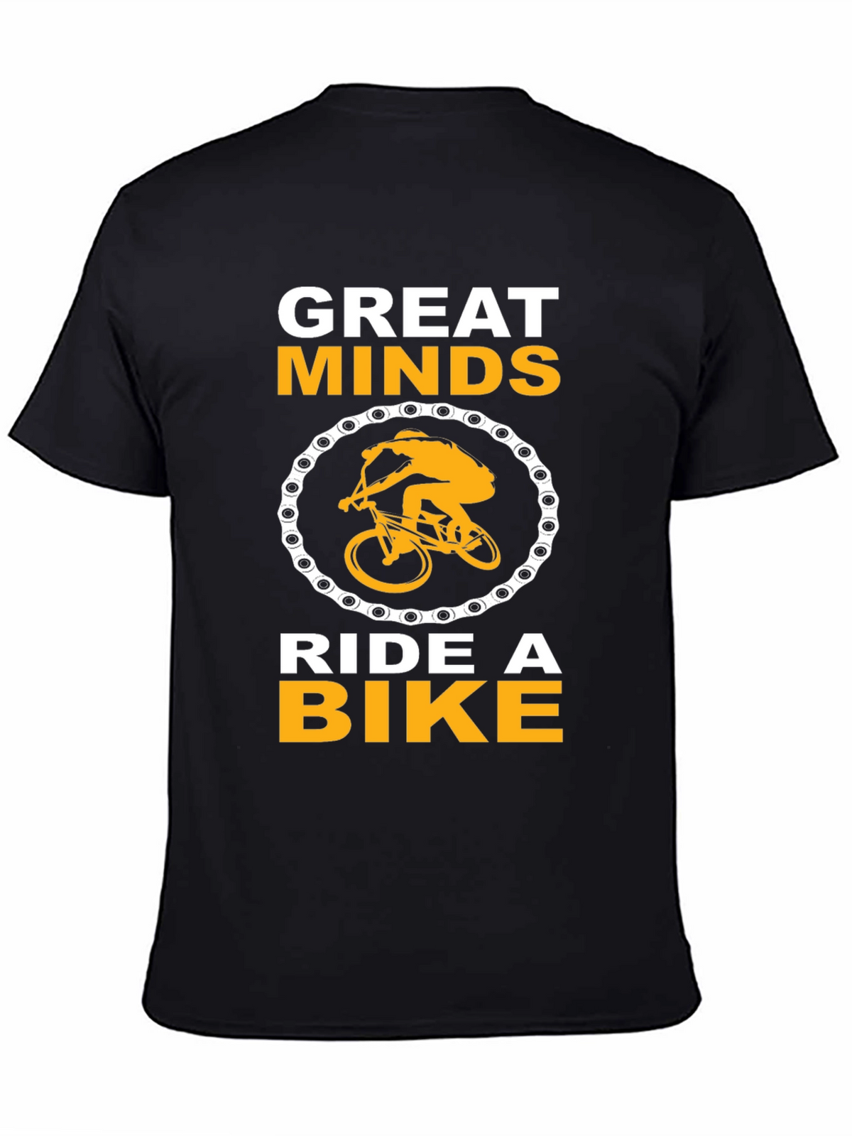 Great Minds Ride a Bike Black T-Shirt