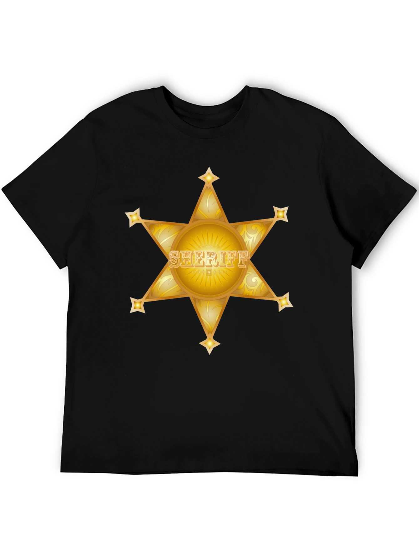 Sheriff Star Black T-Shirt