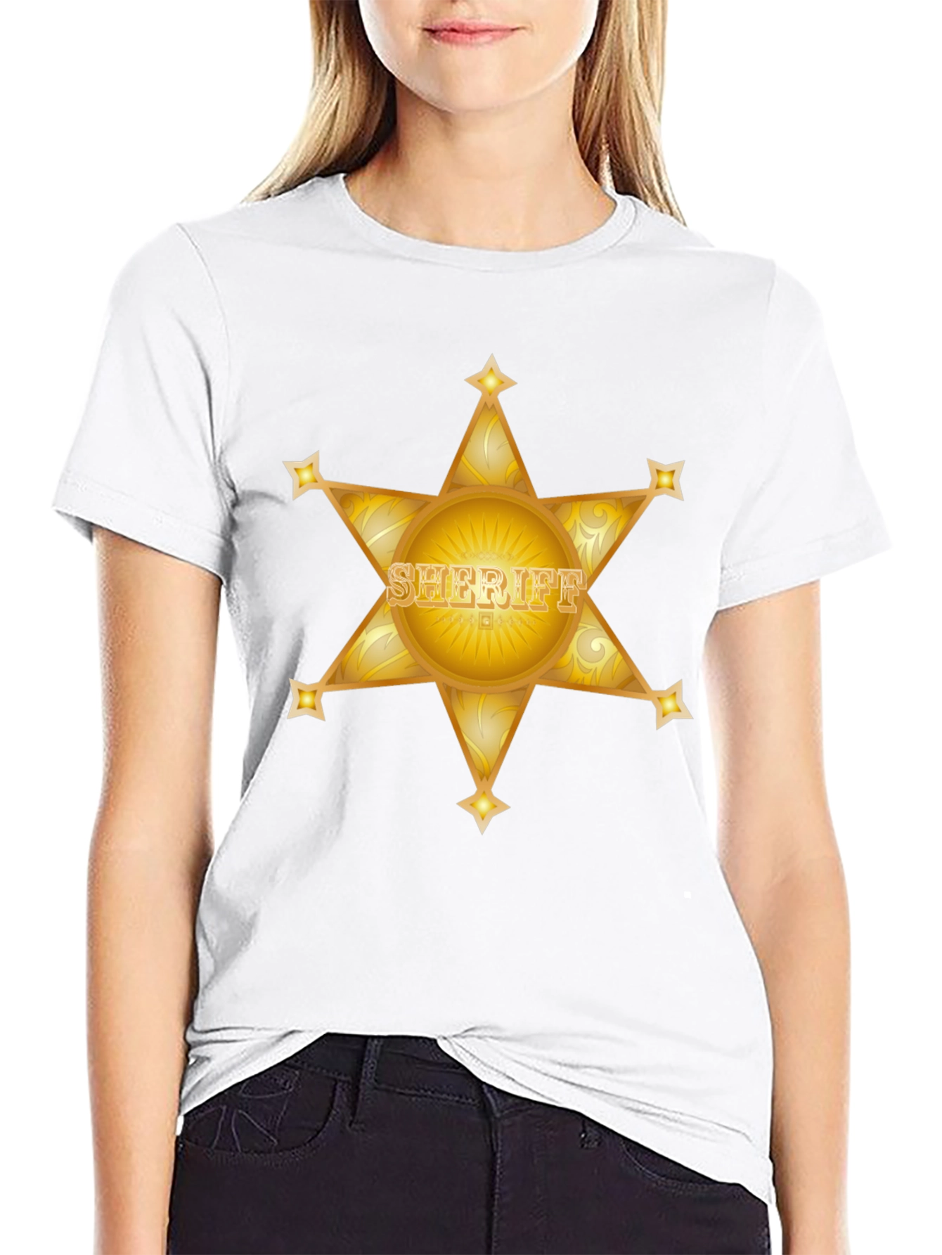 Sheriff Star Black T-Shirt