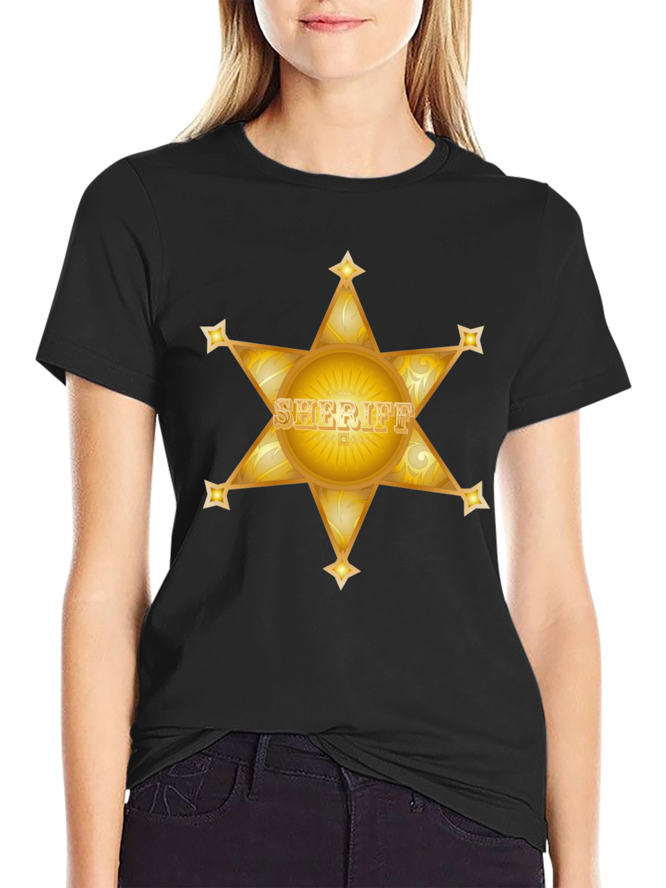 Sheriff Star Black T-Shirt
