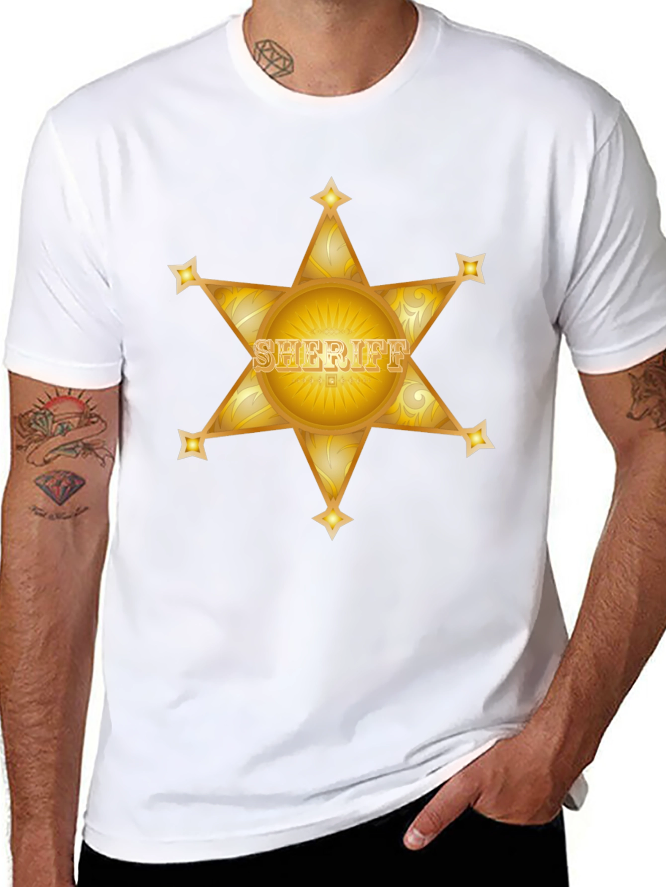 Sheriff Star Black T-Shirt