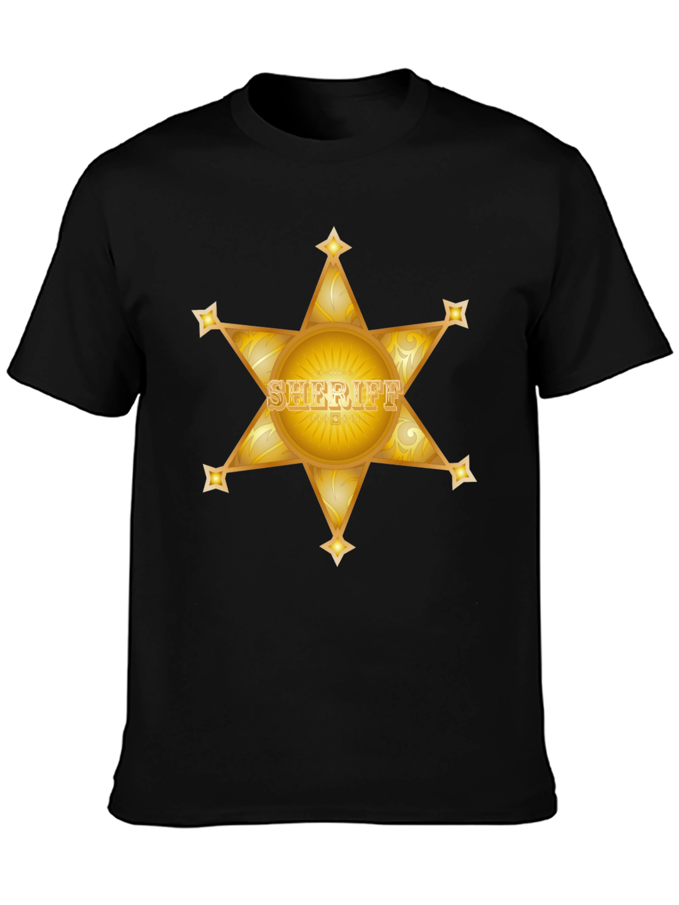 Sheriff Star Black T-Shirt