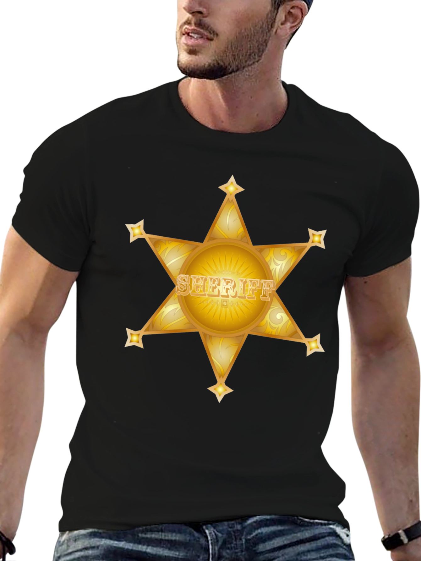 Sheriff Star Black T-Shirt
