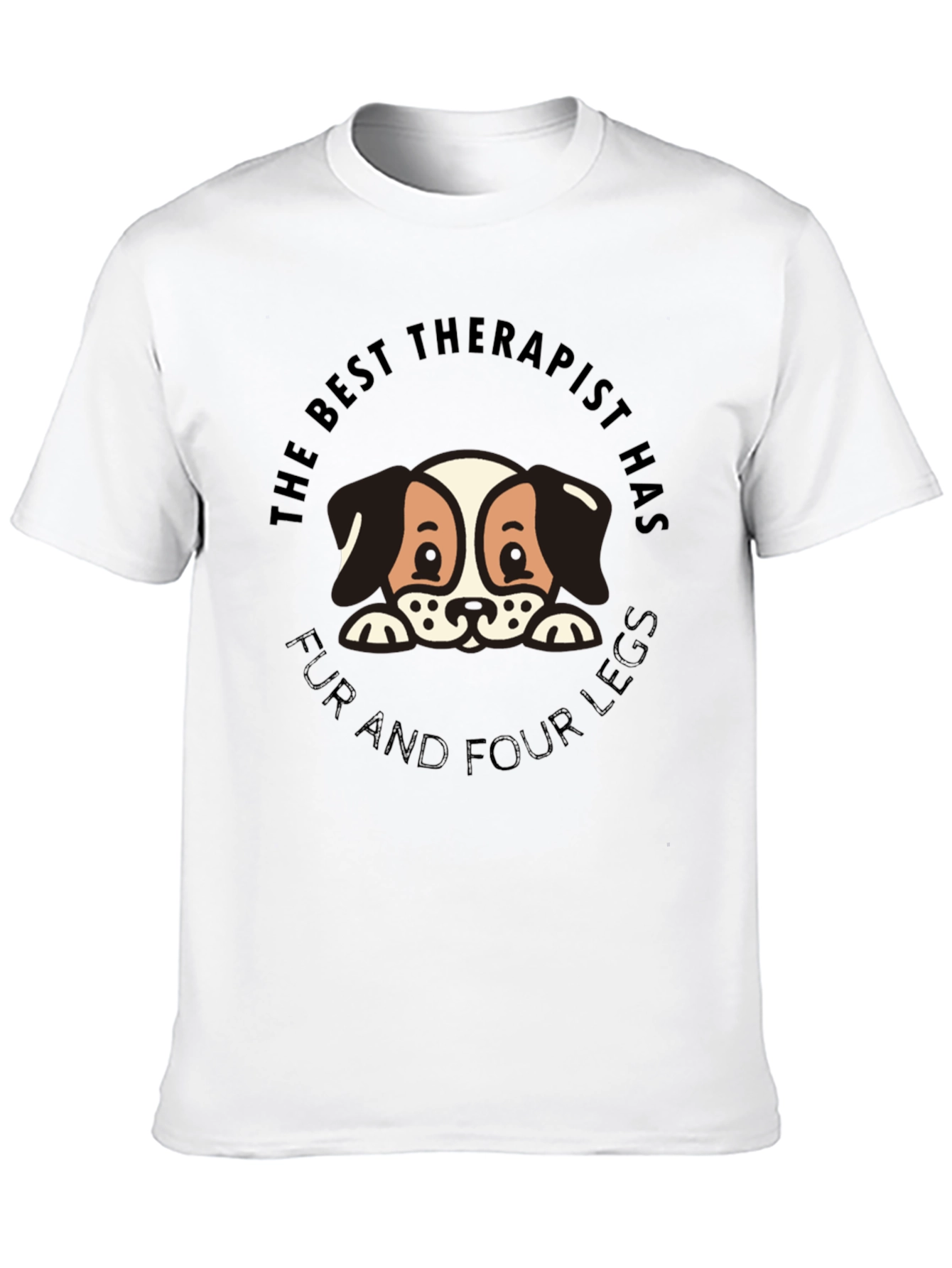 Best Therapist Dog Lover Graphic Tee