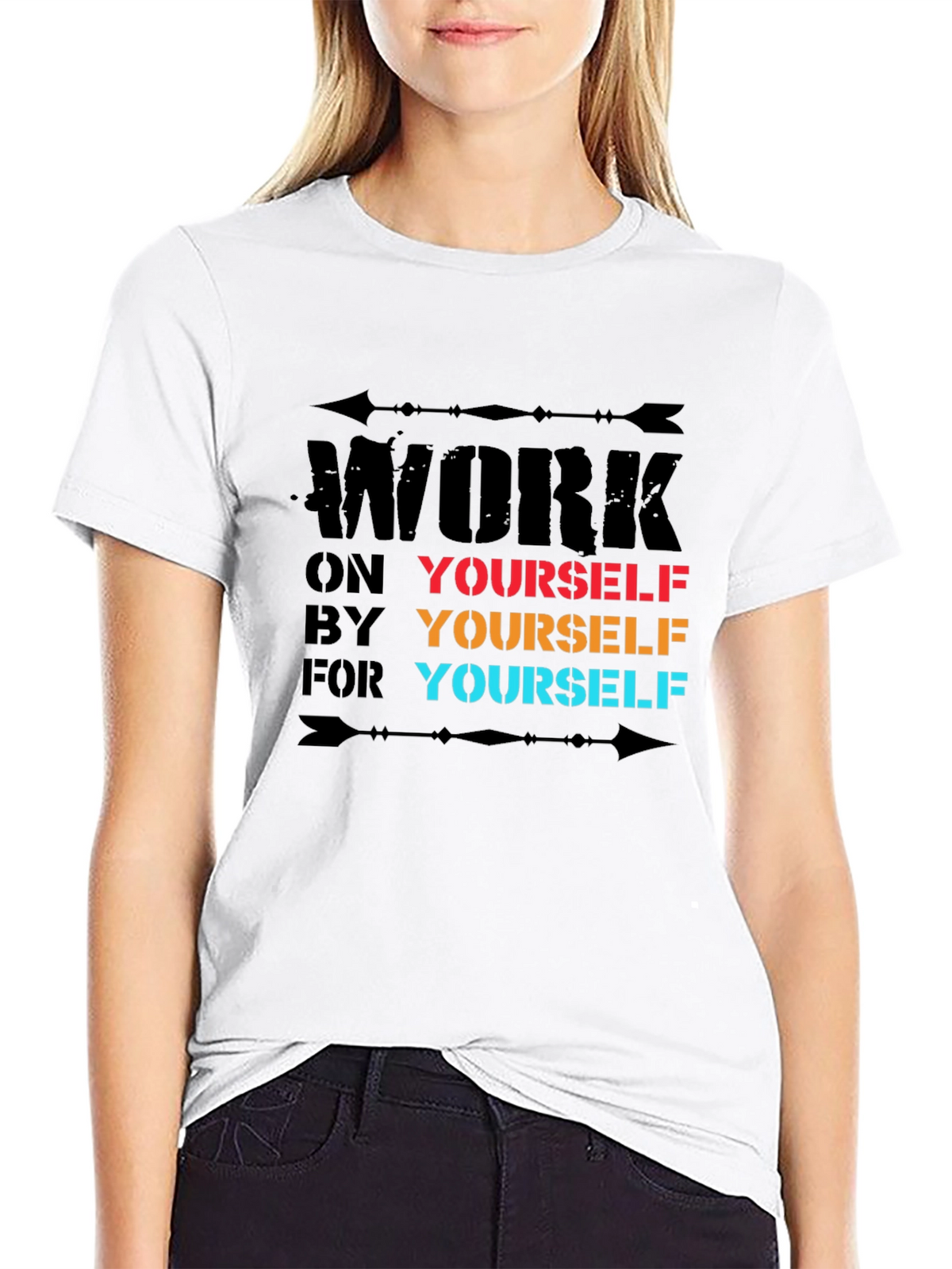 Motivational Work on Yourself Graphic T-Shirt